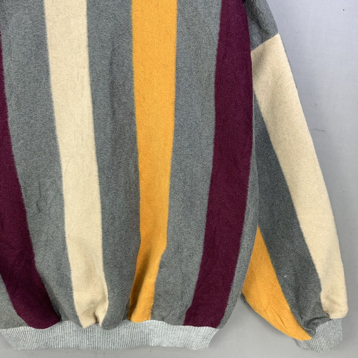 Japanese Brand Retro Colour Block Striped Turtleneck Coogi Style Sweater Size US XL / EU 56 / 4 - 8 Thumbnail