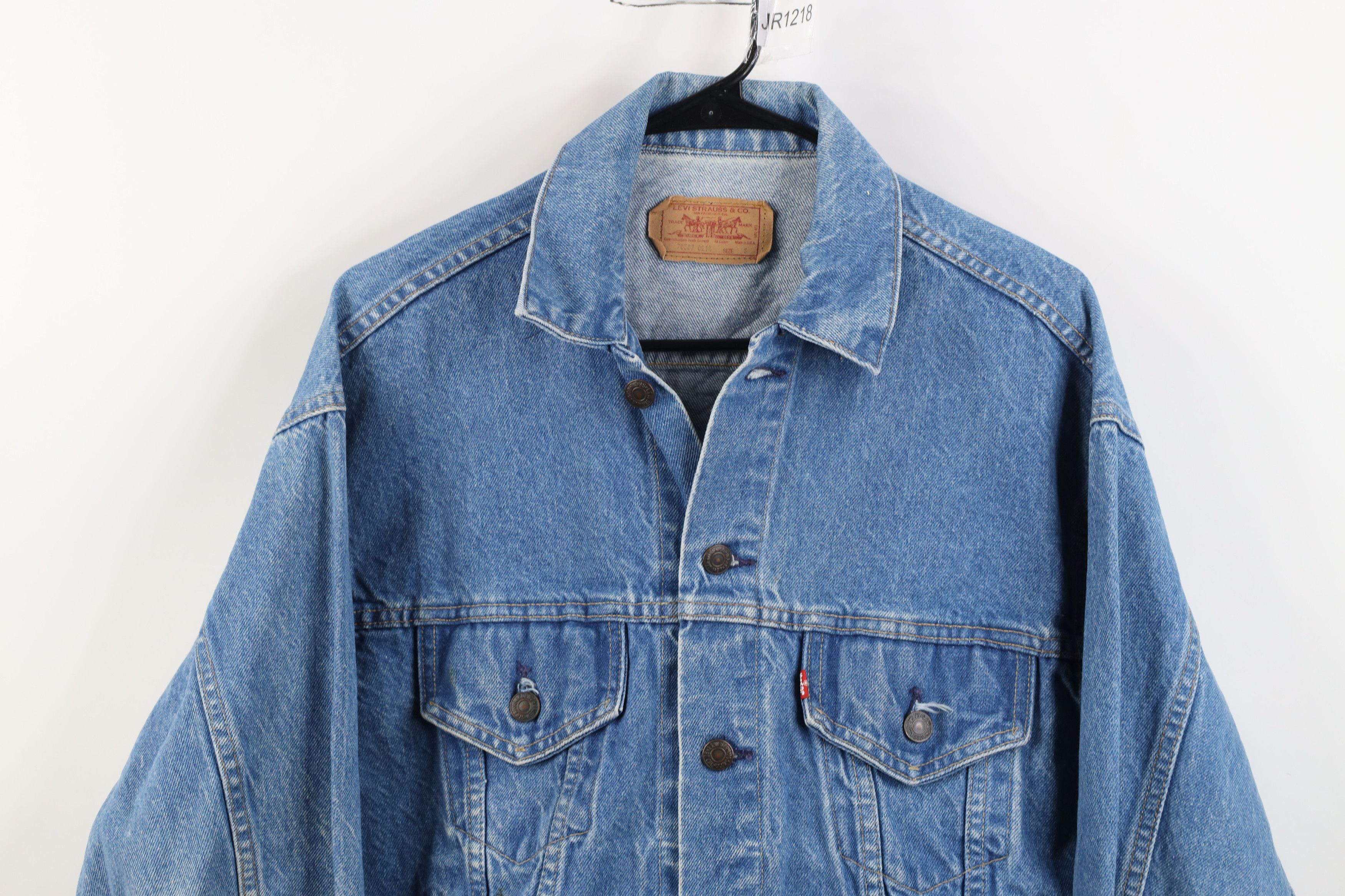 Levi's Vintage 80s Levis 70506 0216 Denim Trucker Jacket USA Size US S / EU 44-46 / 1 - 2 Thumbnail