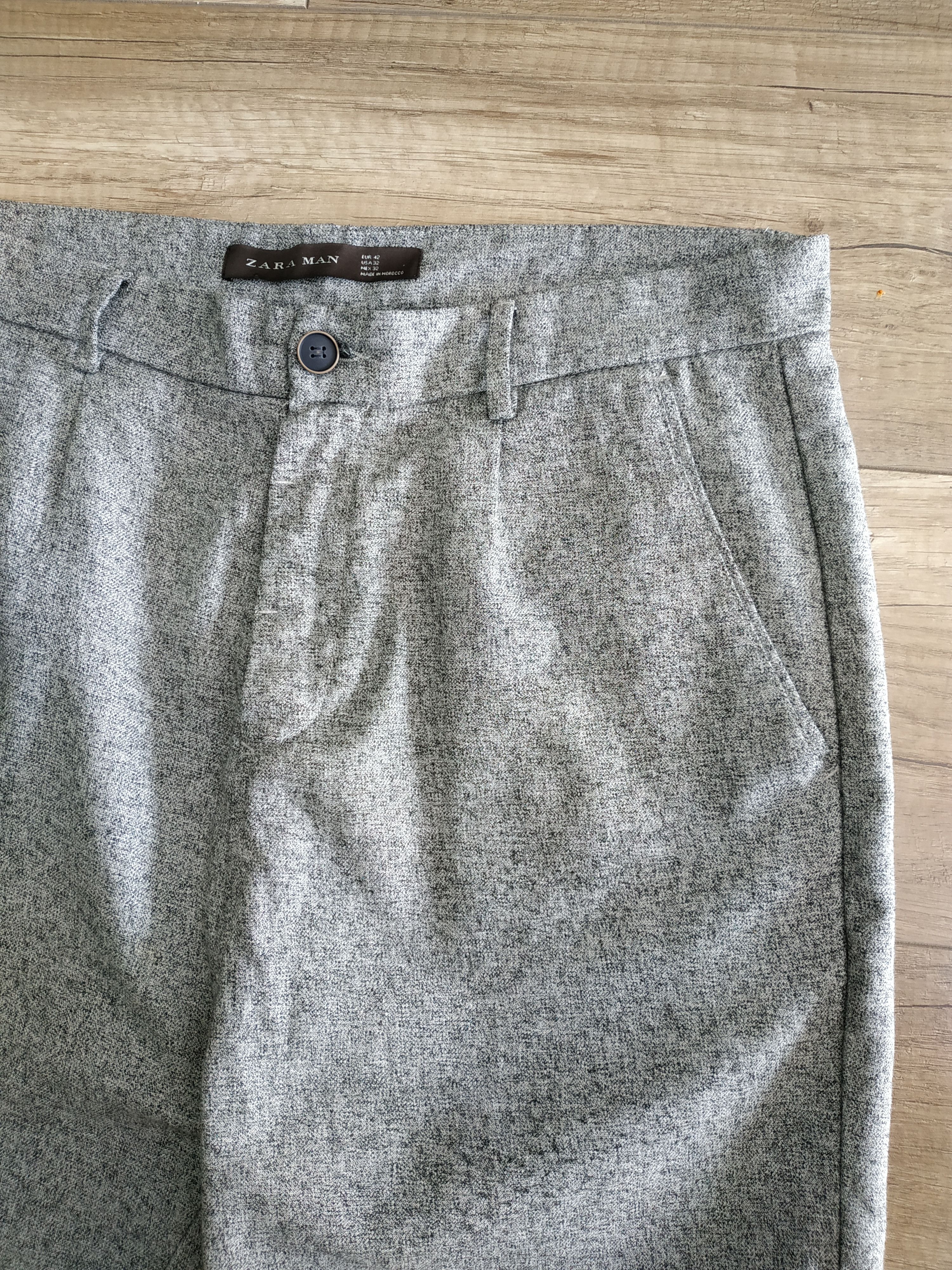 Zara ZARA Men's Slim Fit Chino/Sports Pants/Bottoms, s. 32 Size US 32 / EU 48 - 6 Thumbnail