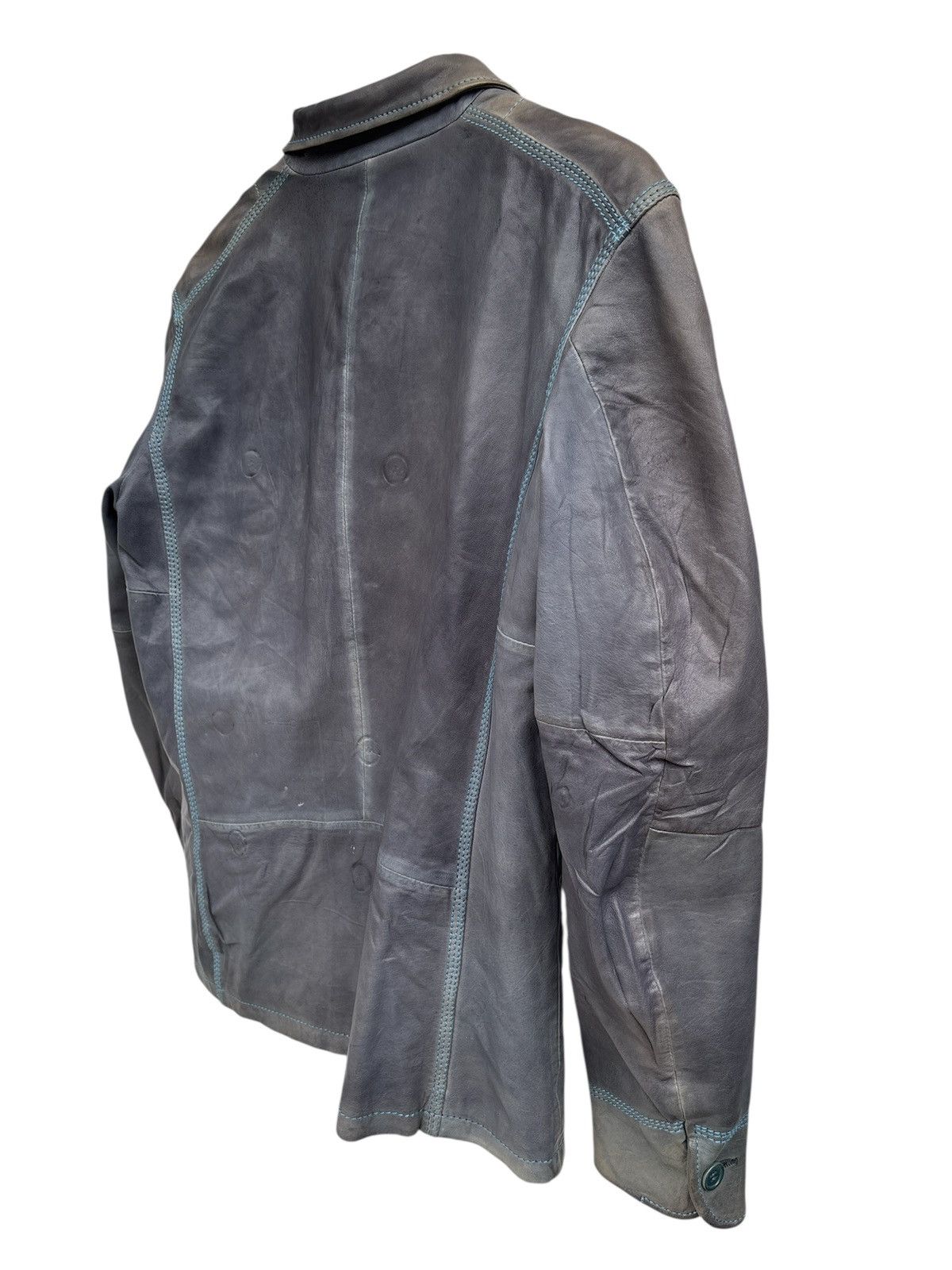 Diesel Vintage Double Breasted Leather Jacket Size US XS / EU 42 / 0 - 6 Thumbnail