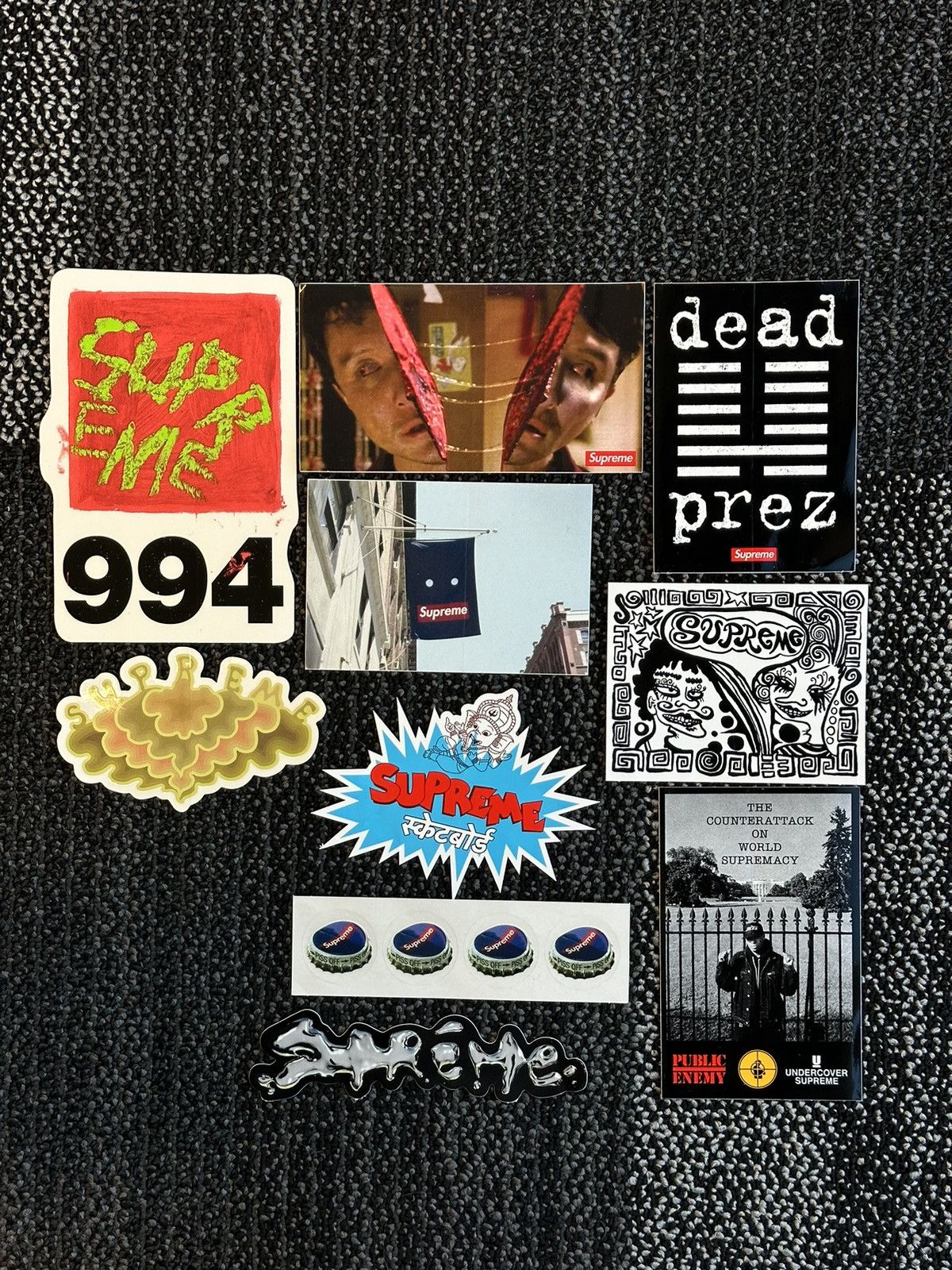 Supreme 10x Supreme Stickers Lot | Grailed