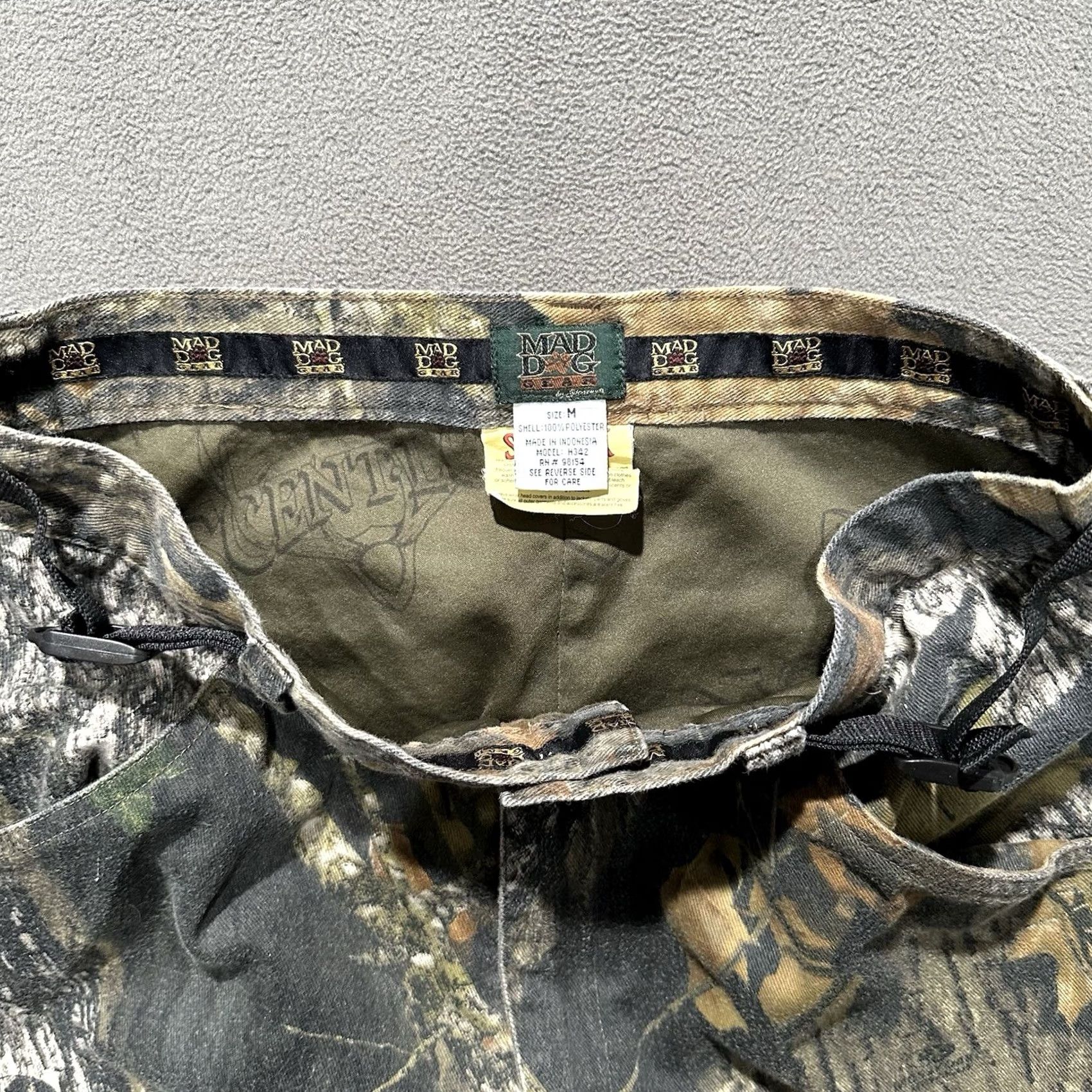 Vintage VINTAGE Mad Dog Pants Mens Medium Brown Camouflage Cargo Pocket ScentLok Belted Size US 31 - 7 Thumbnail