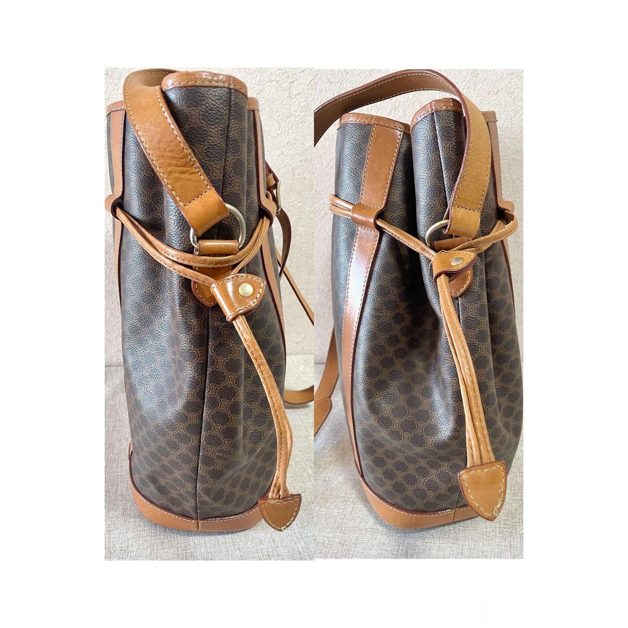 Celine Vintage Celine hobo bucket shoulder bag in classic brown Size ONE SIZE - 9 Thumbnail