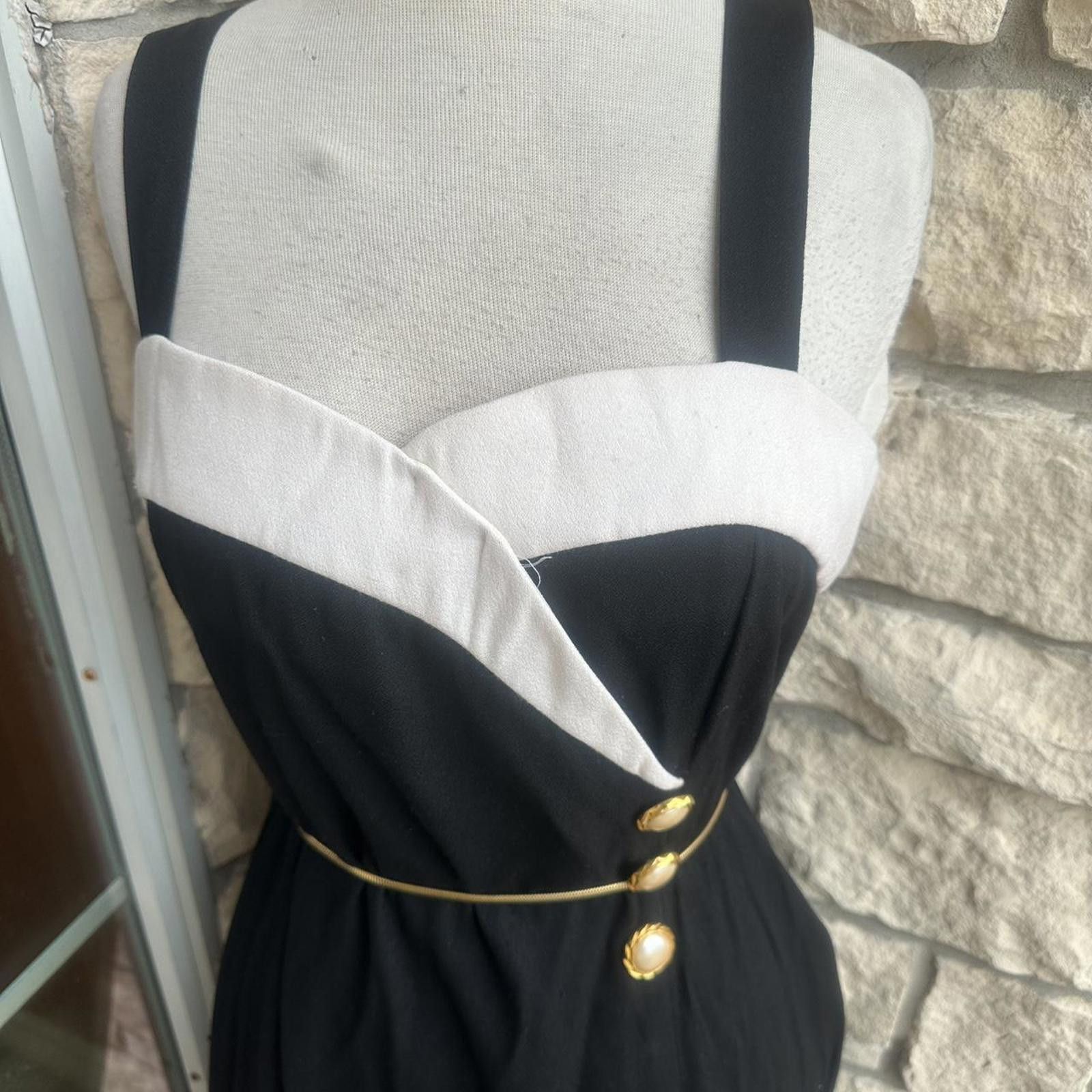 Other Black and white 90s vintage ddress #90sfashion Size XXL / US 16-18 / IT 52-54 - 2 Thumbnail