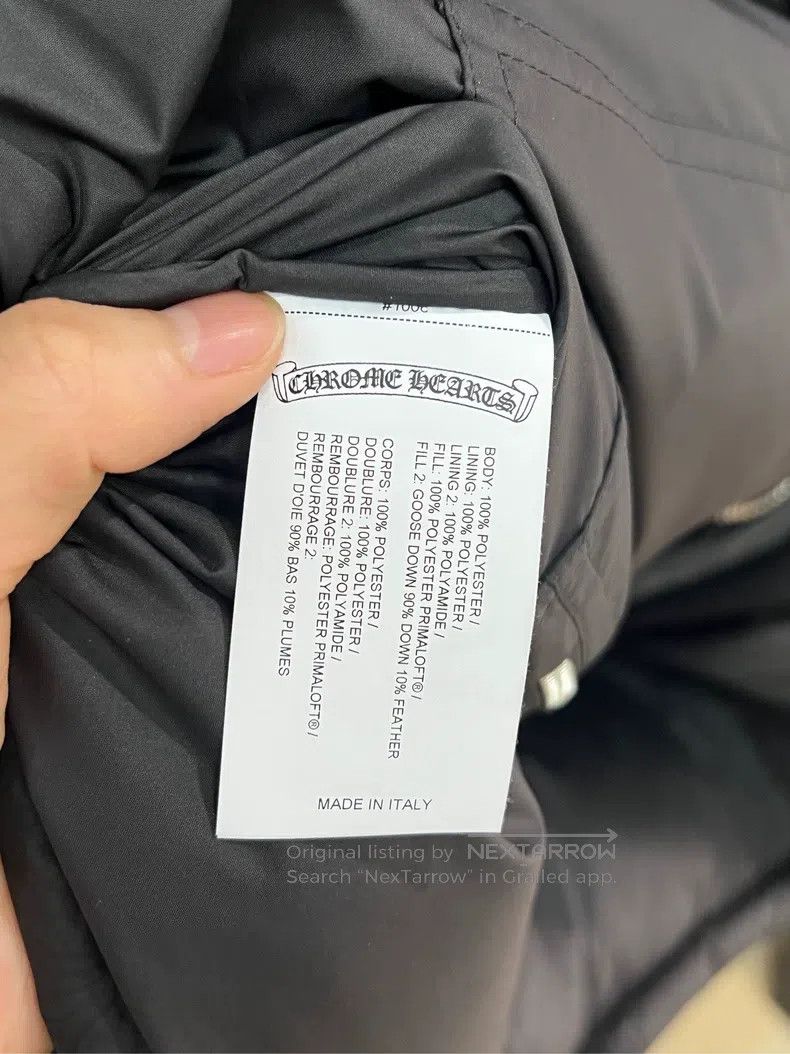 Chrome Hearts CHROME HEARTS Size L Black dark printed down jacket Size US L / EU 52-54 / 3 - 7 Thumbnail