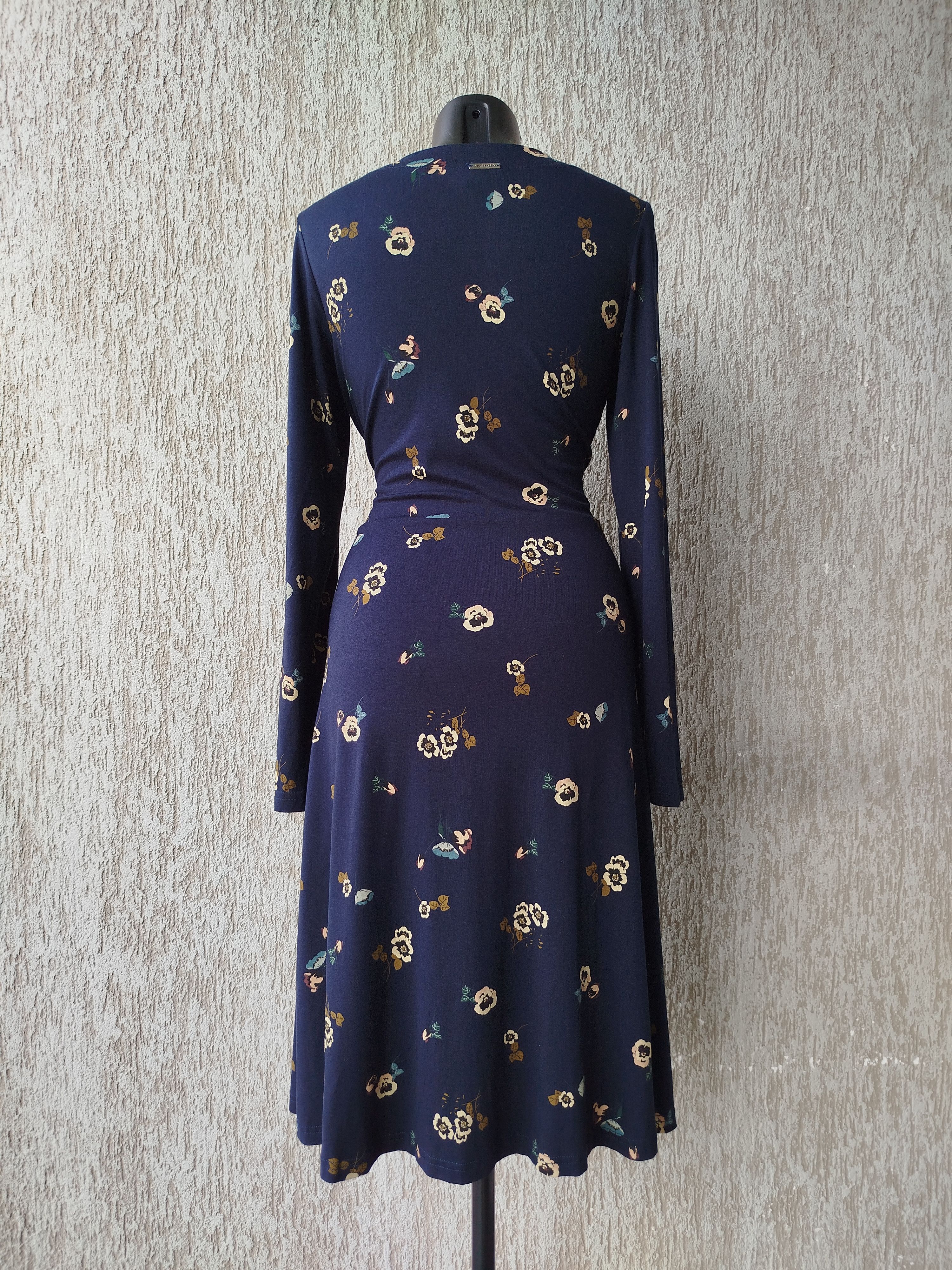 Hysteric Glamour VIVE MARIA Dress Midi Floral Wrap Romantic Navy Size M Size M / US 6-8 / IT 42-44 - 6 Thumbnail