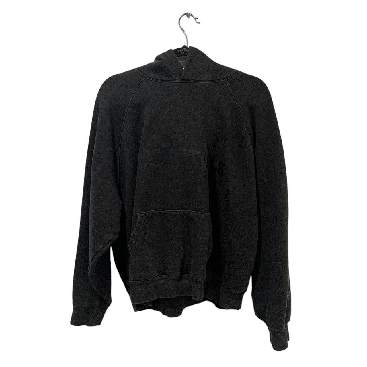 Essentials Black Essentials Pullover Hoodie Appliqué Logo Grailed