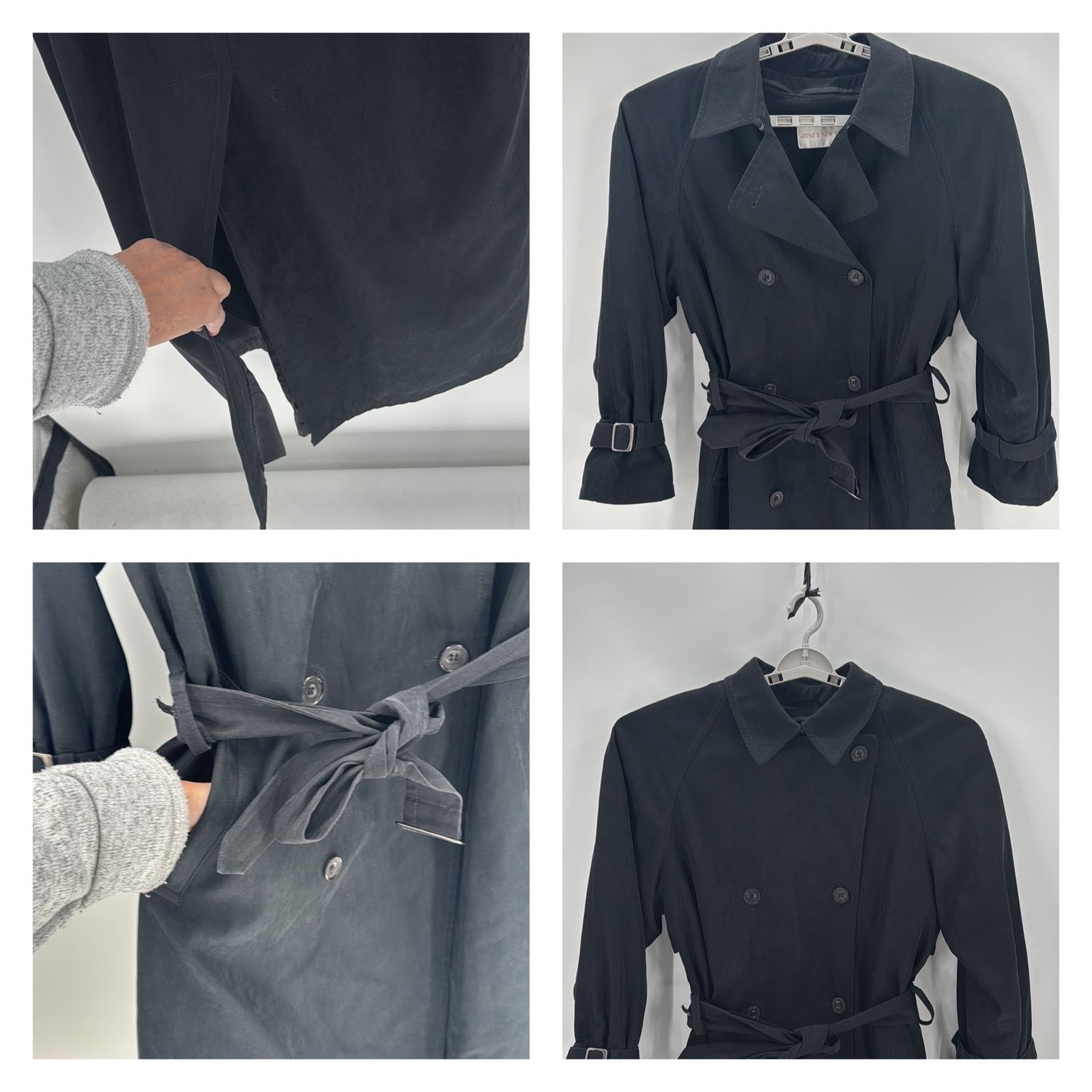 Jones New York Jones New York long Trench Coat wool removable liner size L Size L / US 10 / IT 46 - 6 Thumbnail