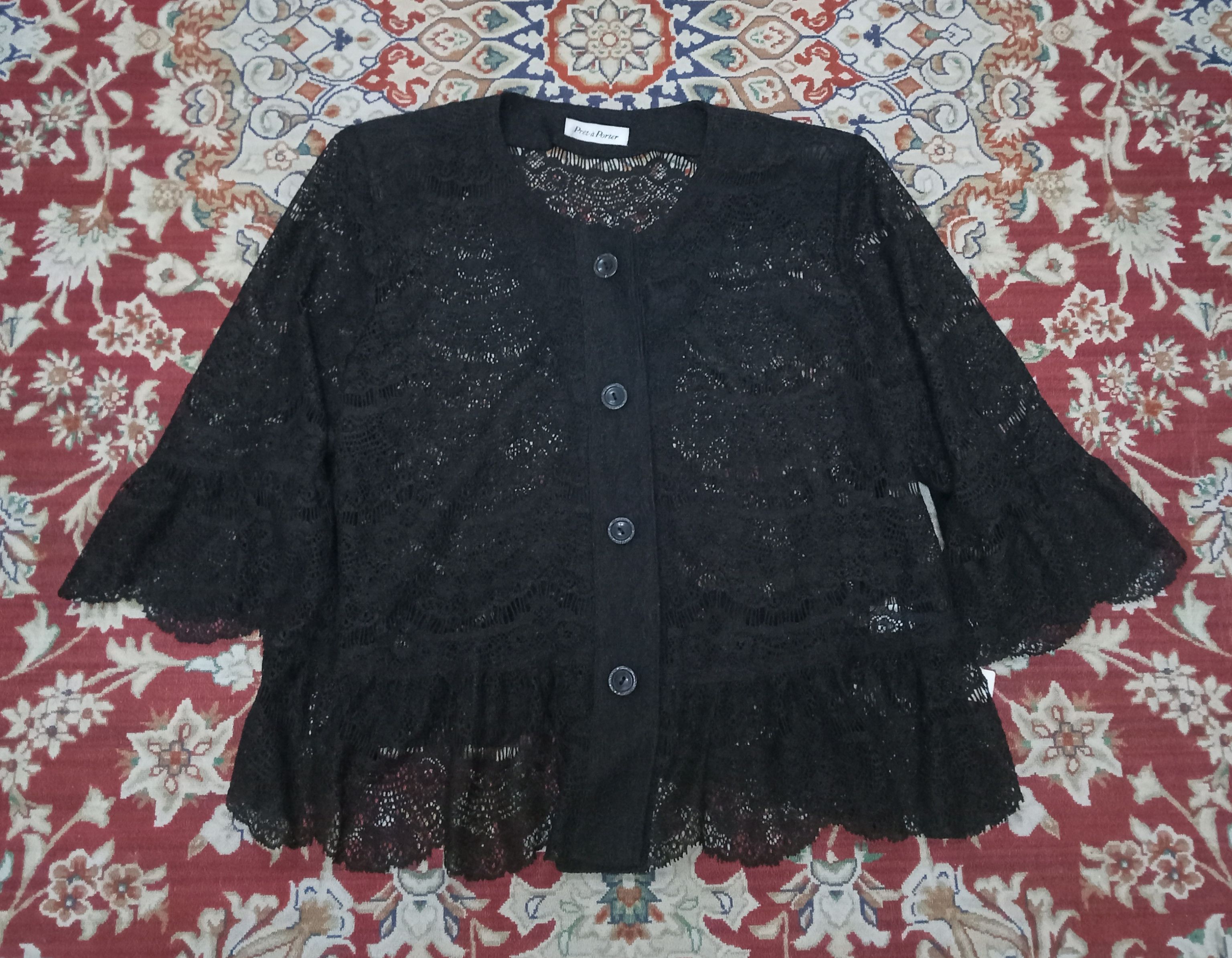 Japanese Brand Vintage Pret-a Porter Rare Mesh Blouse Size M / US 6-8 / IT 42-44 - 1 Thumbnail