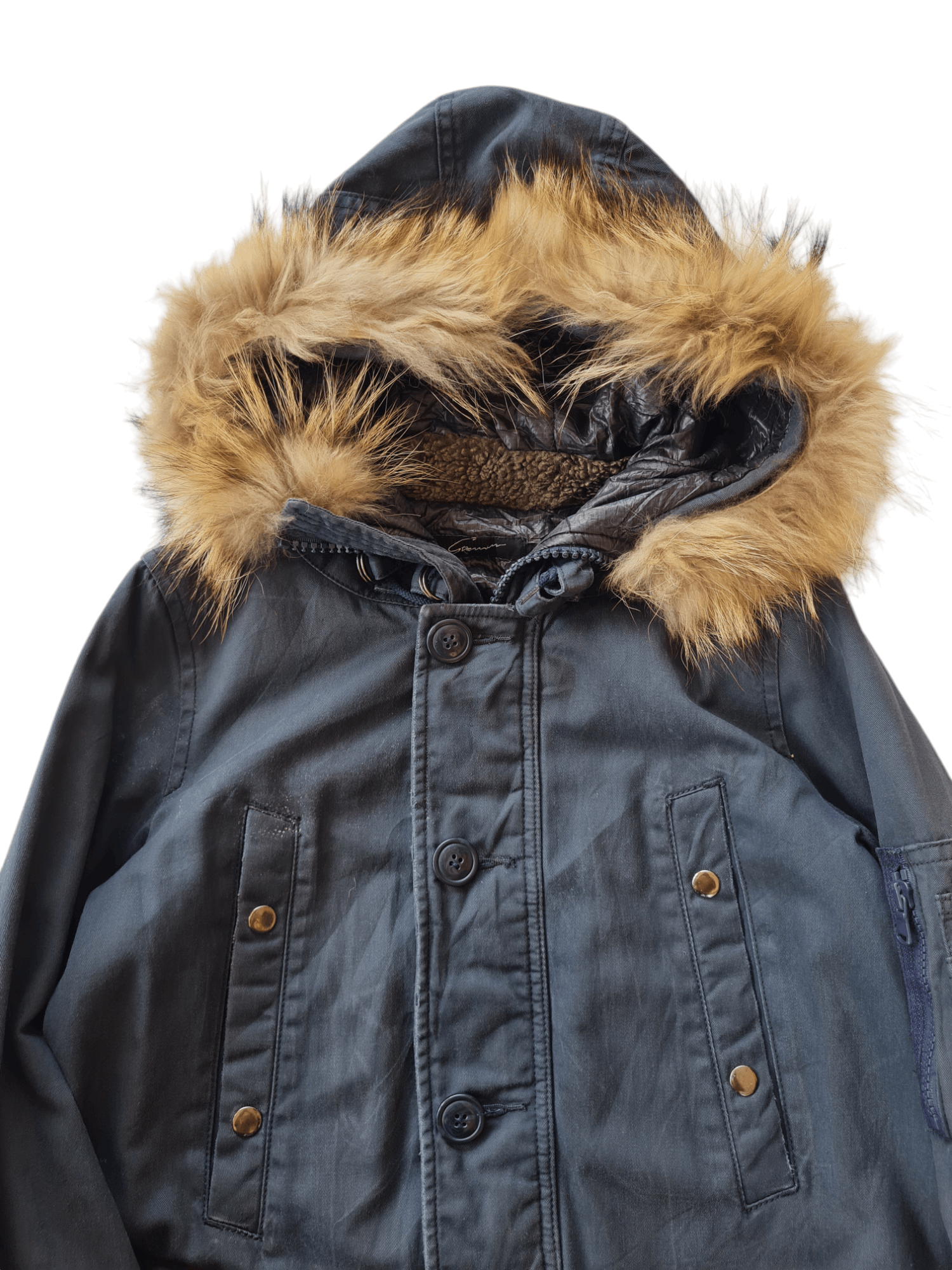 Japanese Brand Vintage Stuning Jacket Fur Hood Size M / US 6-8 / IT 42-44 - 4 Thumbnail