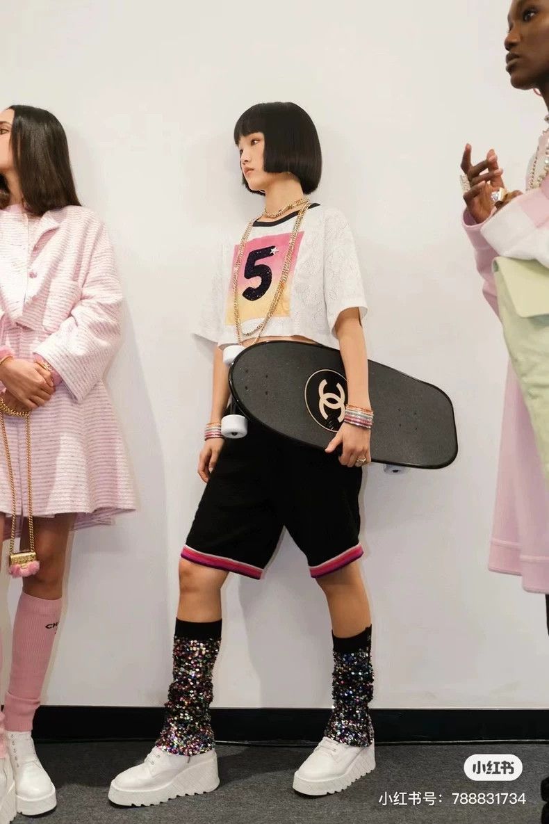 Chanel Chanel Hollow-out logo short sleeves Nextarrow-2505 Size XS / US 0-2 / IT 36-38 - 8 Thumbnail