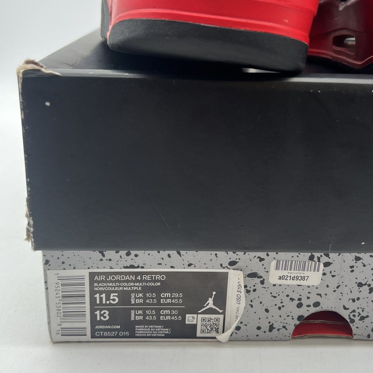 Jordan Brand Air Jordan 4 red Thunder Size US 11.5 / EU 44-45 - 6 Thumbnail