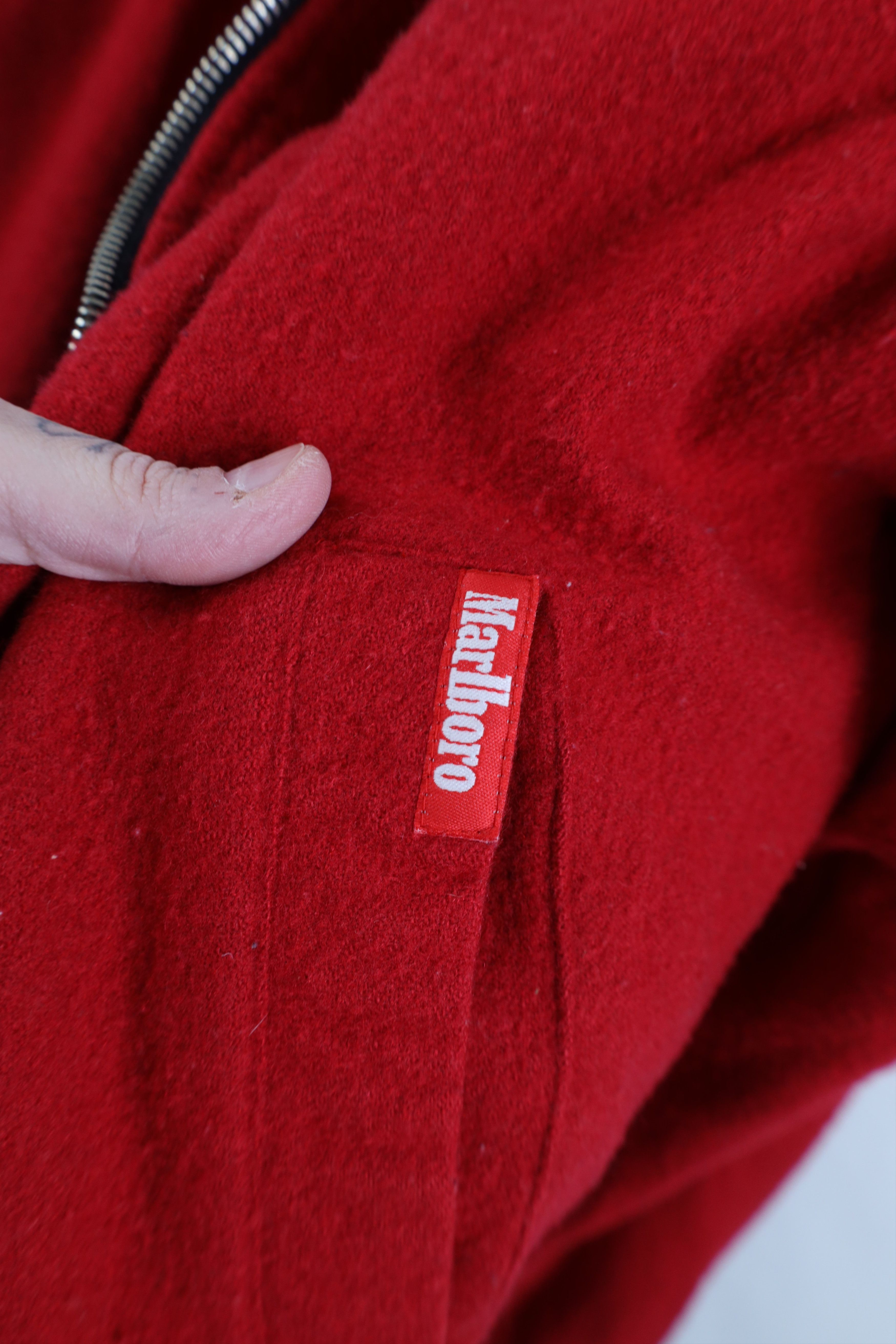 Marlboro AS IS Vintage 90s Marlboro Reversible Wool Bomber Jacket Size US M / EU 48-50 / 2 - 5 Thumbnail