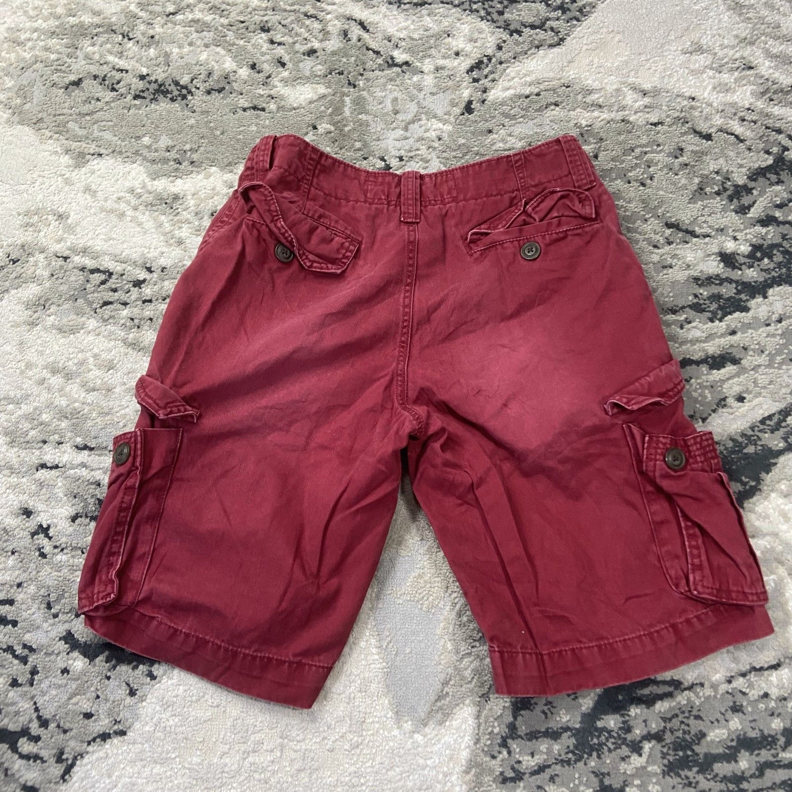 & Other Stories Aeropostale Y2K Cargo Shorts Mens 30 Red Canvas Cotton Size US 30 / EU 46 - 10 Thumbnail