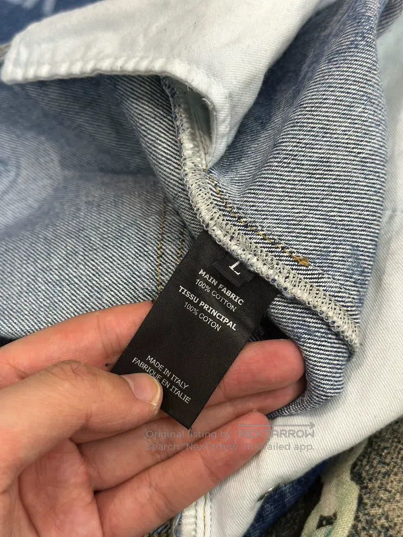 Vetements Vetements size L Logo All-Over Straight-Leg Jeans Size US 27 - 4 Thumbnail