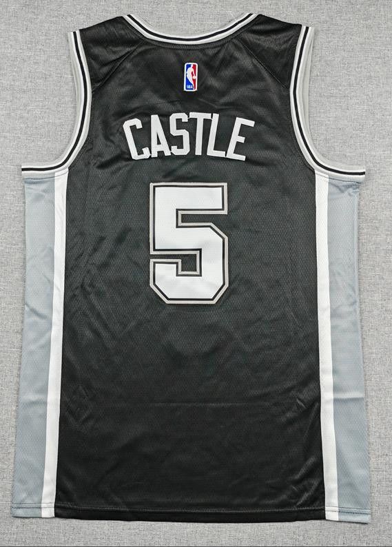 NBA San Antonio Spurs #5 Stephon Castle Jersey Size US XL / EU 56 / 4 - 1 Thumbnail