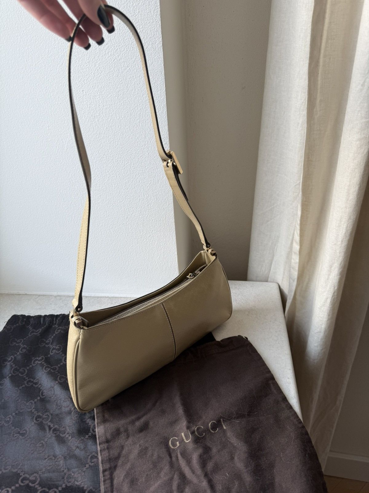 Gucci Tom Ford for Gucci Baguette Bag in GG Embossed Leather Size ONE SIZE - 4 Thumbnail