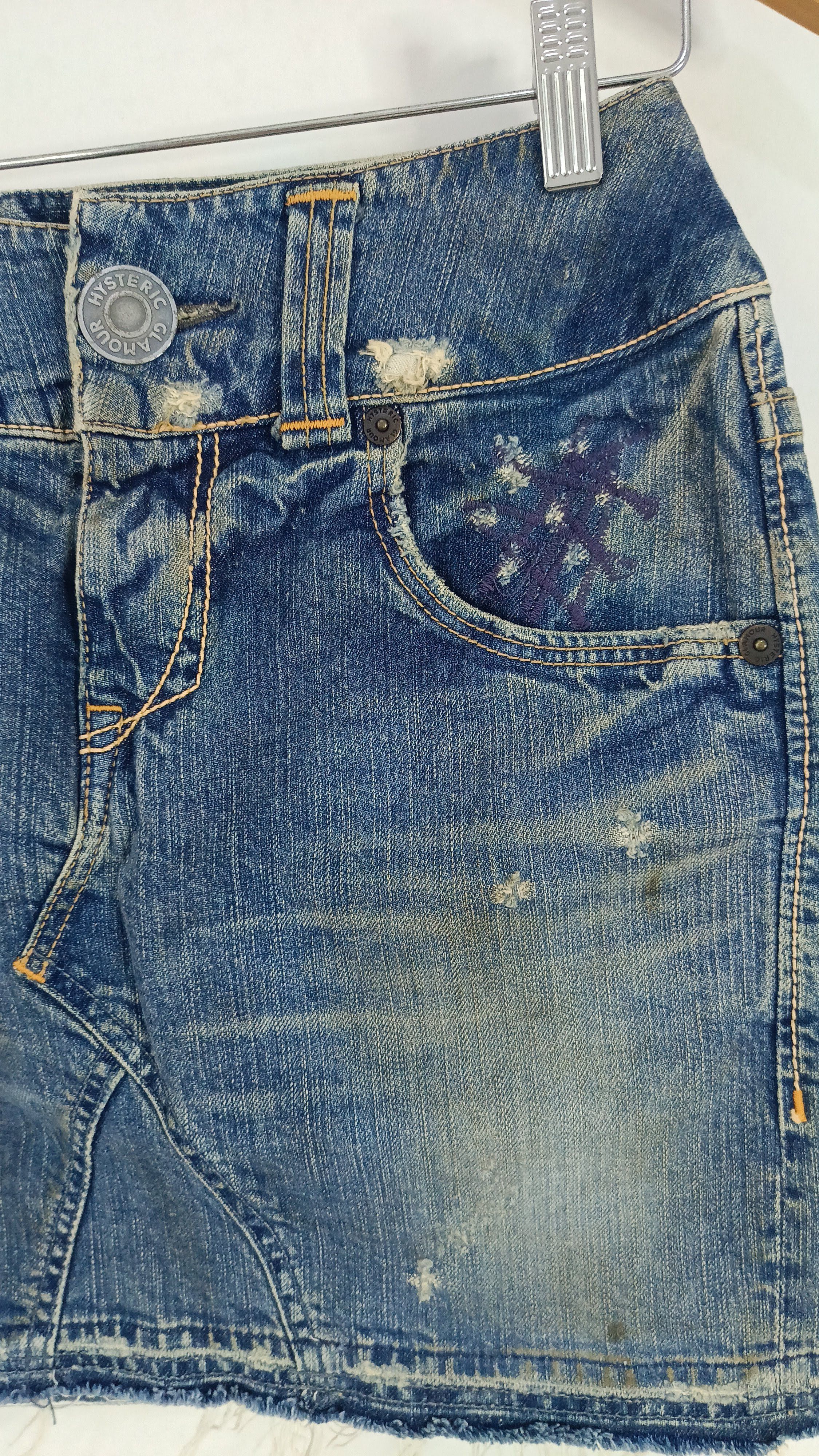 Hysteric Glamour Hysteric Glamour Japan denim patched short skirt small VTG Size 27" / US 4 / IT 40 - 3 Thumbnail