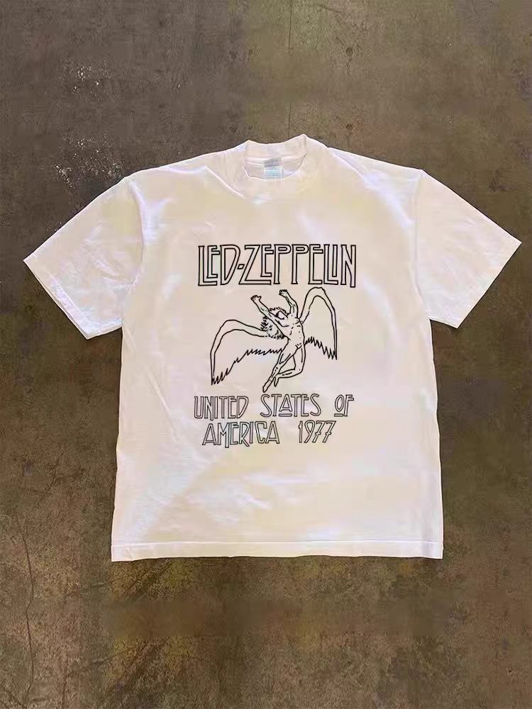 Japanese Brand White Vintage Angel Print T-shirt Size US M / EU 48-50 / 2 - 1 Thumbnail