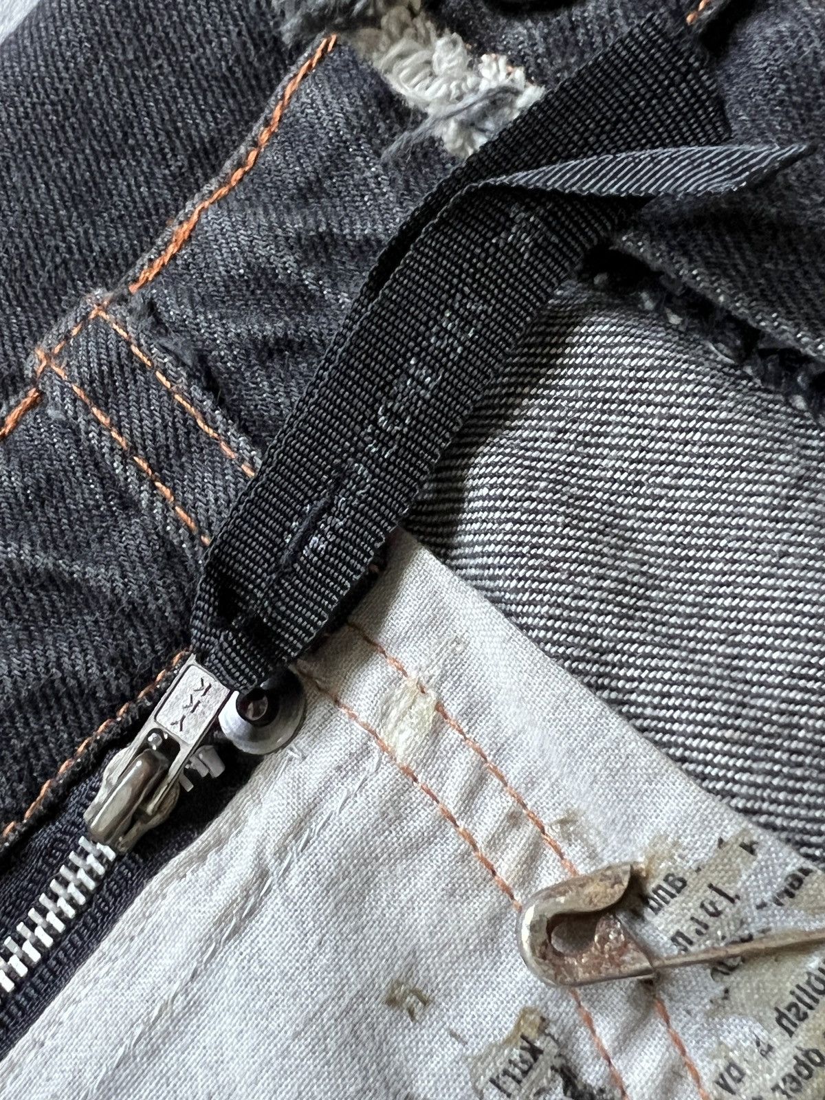 Japanese Brand 2000s h.NAOTO 🇯🇵 Goth Punk Reworked Denim Crossbody Bag Size ONE SIZE - 16 Thumbnail