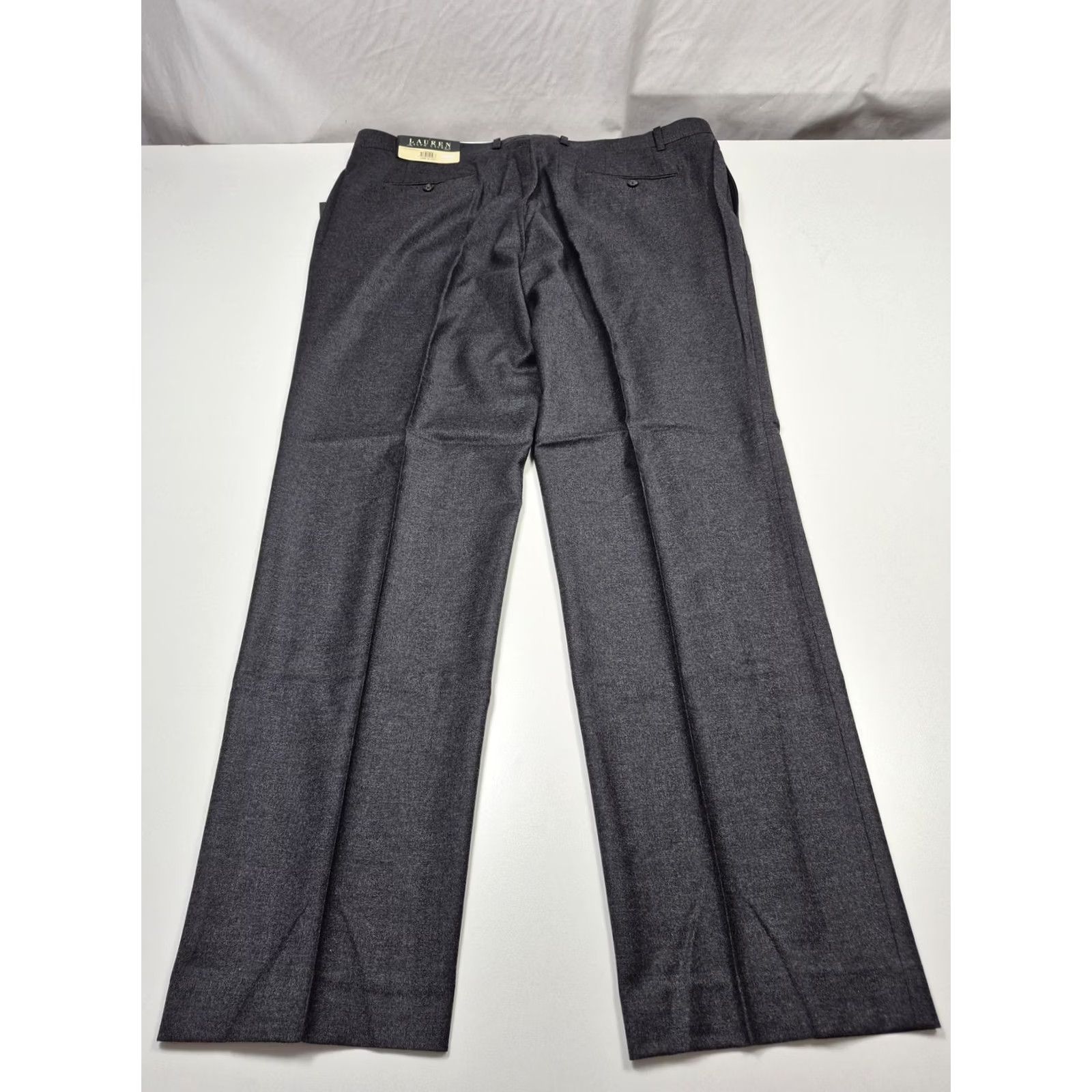 Ralph Lauren VTG Lauren Ralph Lauren Dress Pants Mens 42x34 Gray Wool Silk Flat Front NWT Size US 42 / EU 58 - 5 Thumbnail