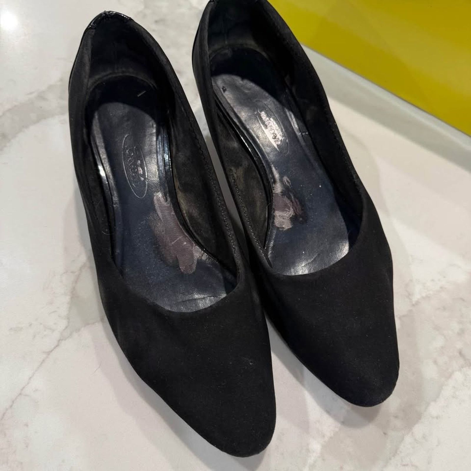 C1RCA Circa Joan & David Black Slip On Wedge Pumps Women’s 7.5M Size US 7.5 / IT 37.5 - 6 Thumbnail