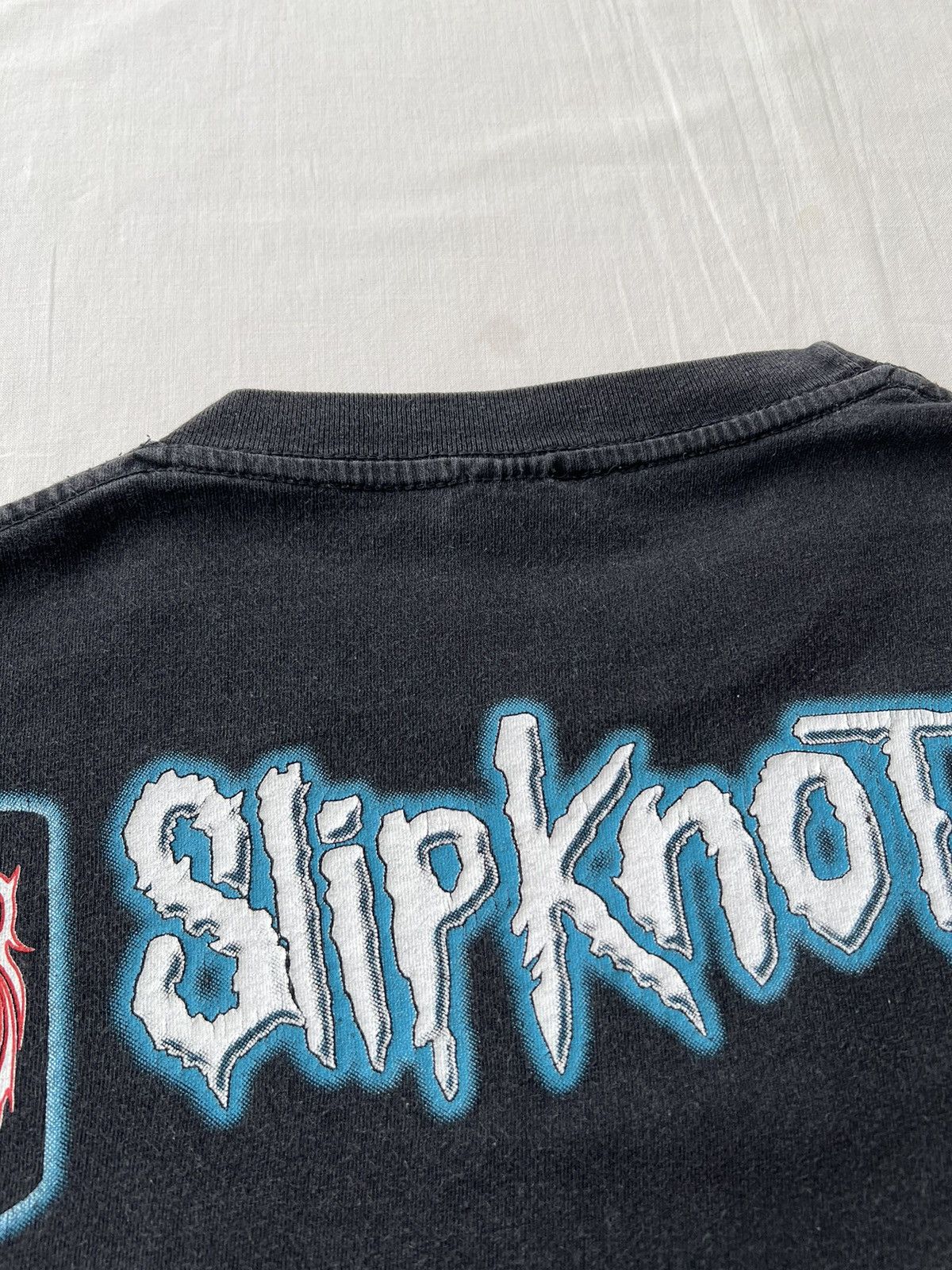 Band Tees Vintage 90s Slipknot Skull Rock Band Black T-shirt Size US M / EU 48-50 / 2 - 10 Thumbnail
