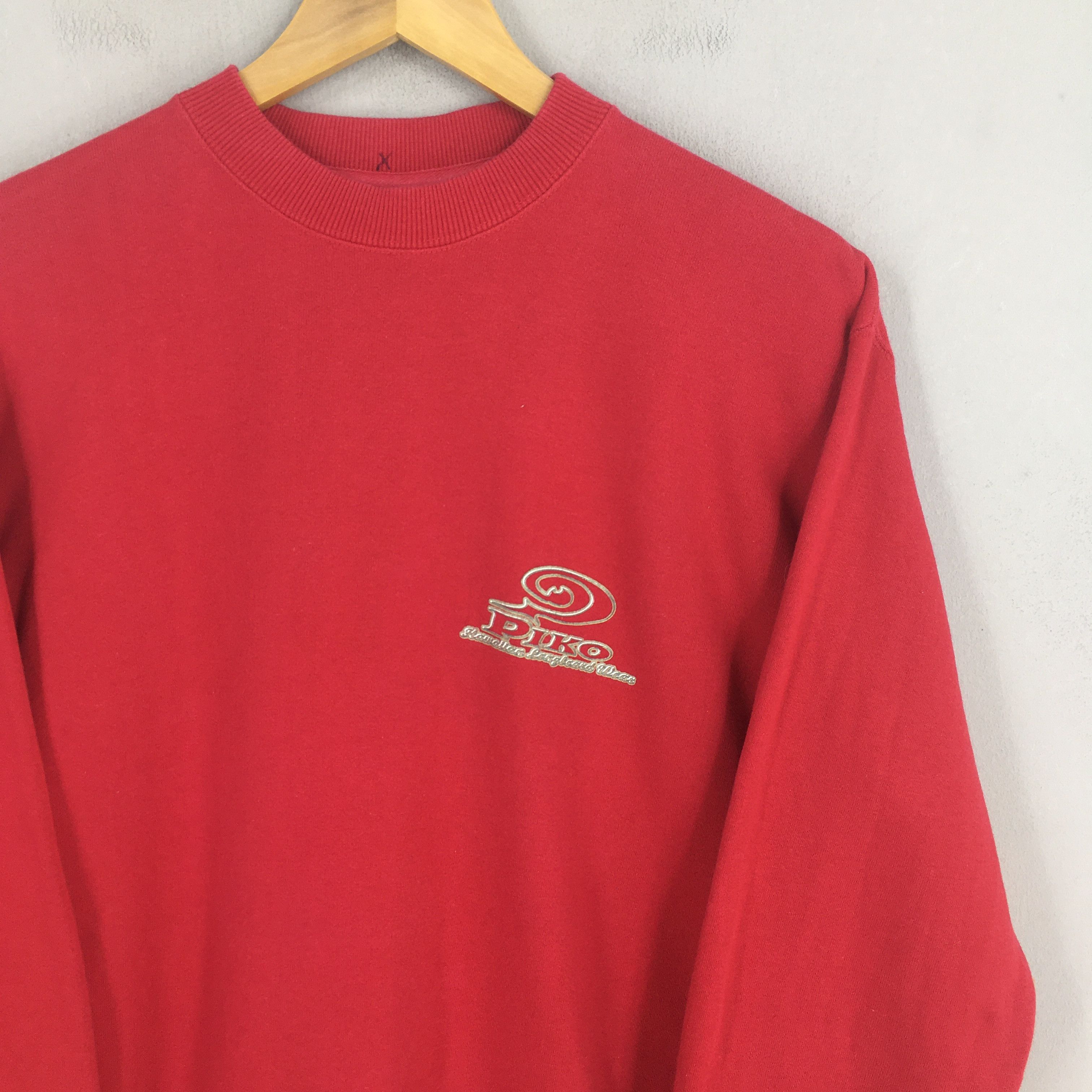 Vintage Vintage Piko Longboard Surfing Red Sweatshirt Medium Size US M / EU 48-50 / 2 - 4 Thumbnail