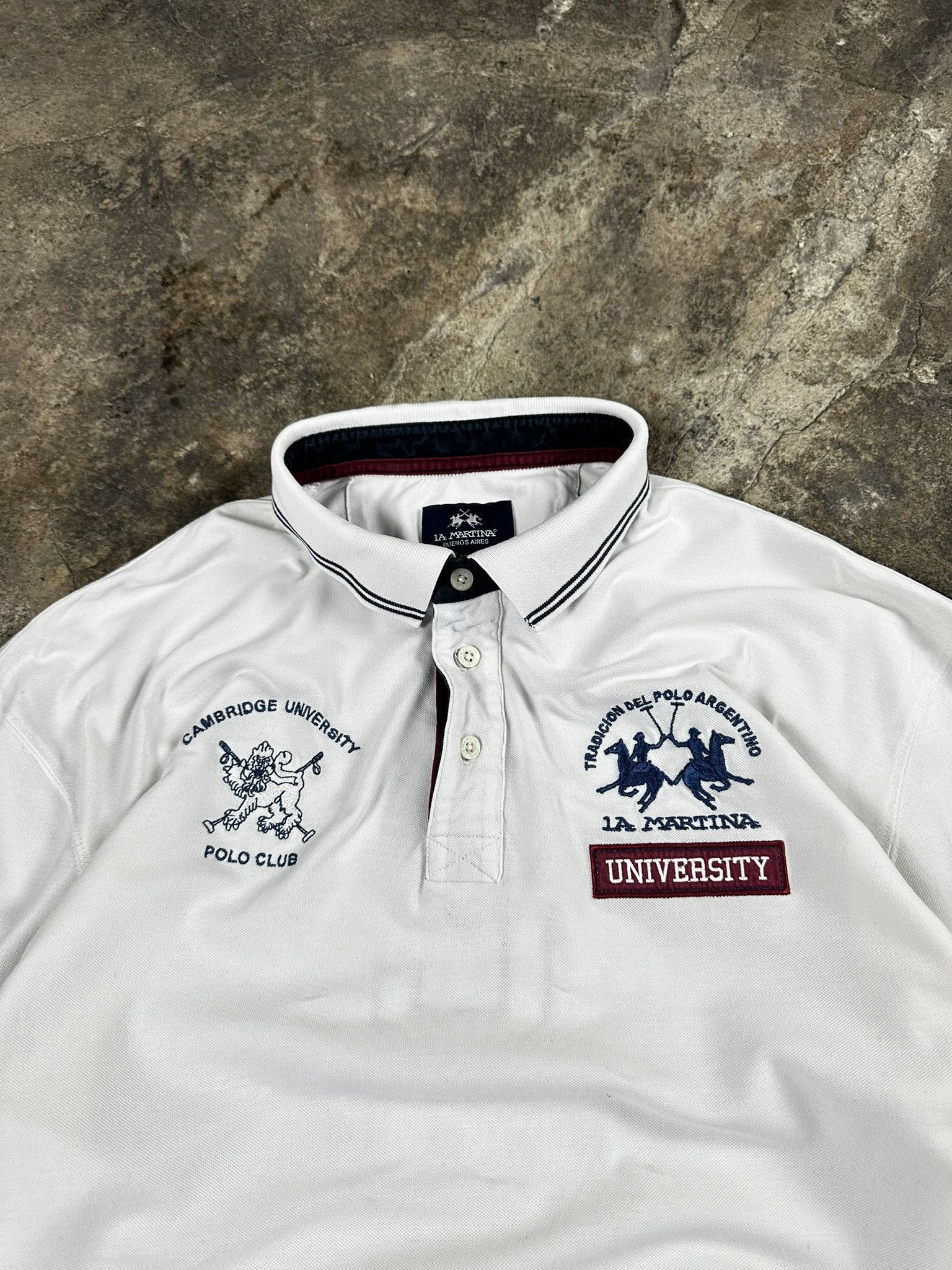 La Martina Vintage Y2k La Martina Cambridge University Longsleeve Polo Size US XXL / EU 58 / 5 - 2 Thumbnail