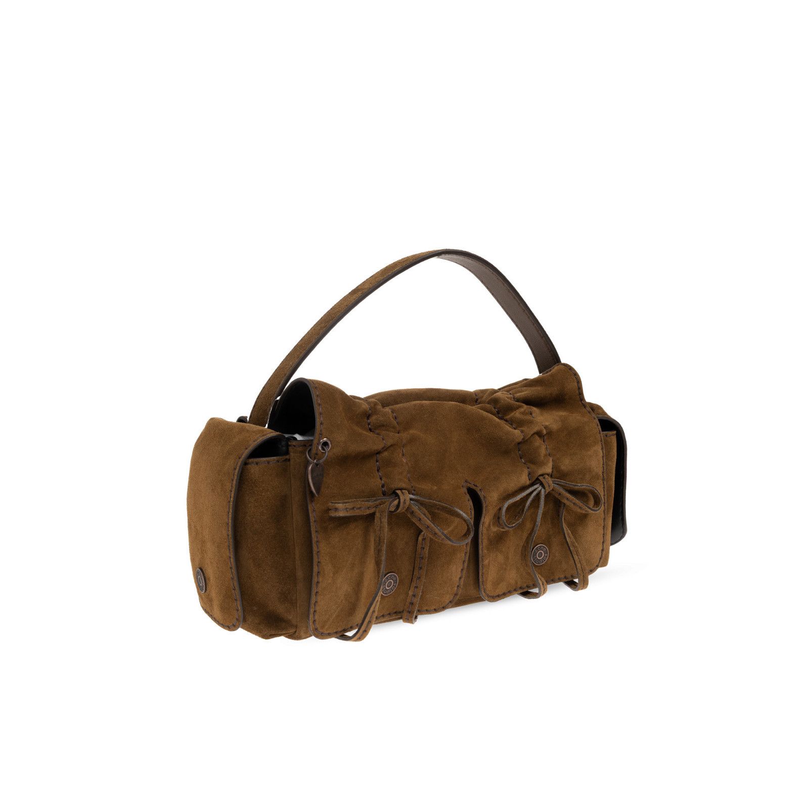 Acne Studios ACNE STUDIOS Multipocket Brown Suede Shoulder Bag New Size ONE SIZE - 3 Thumbnail