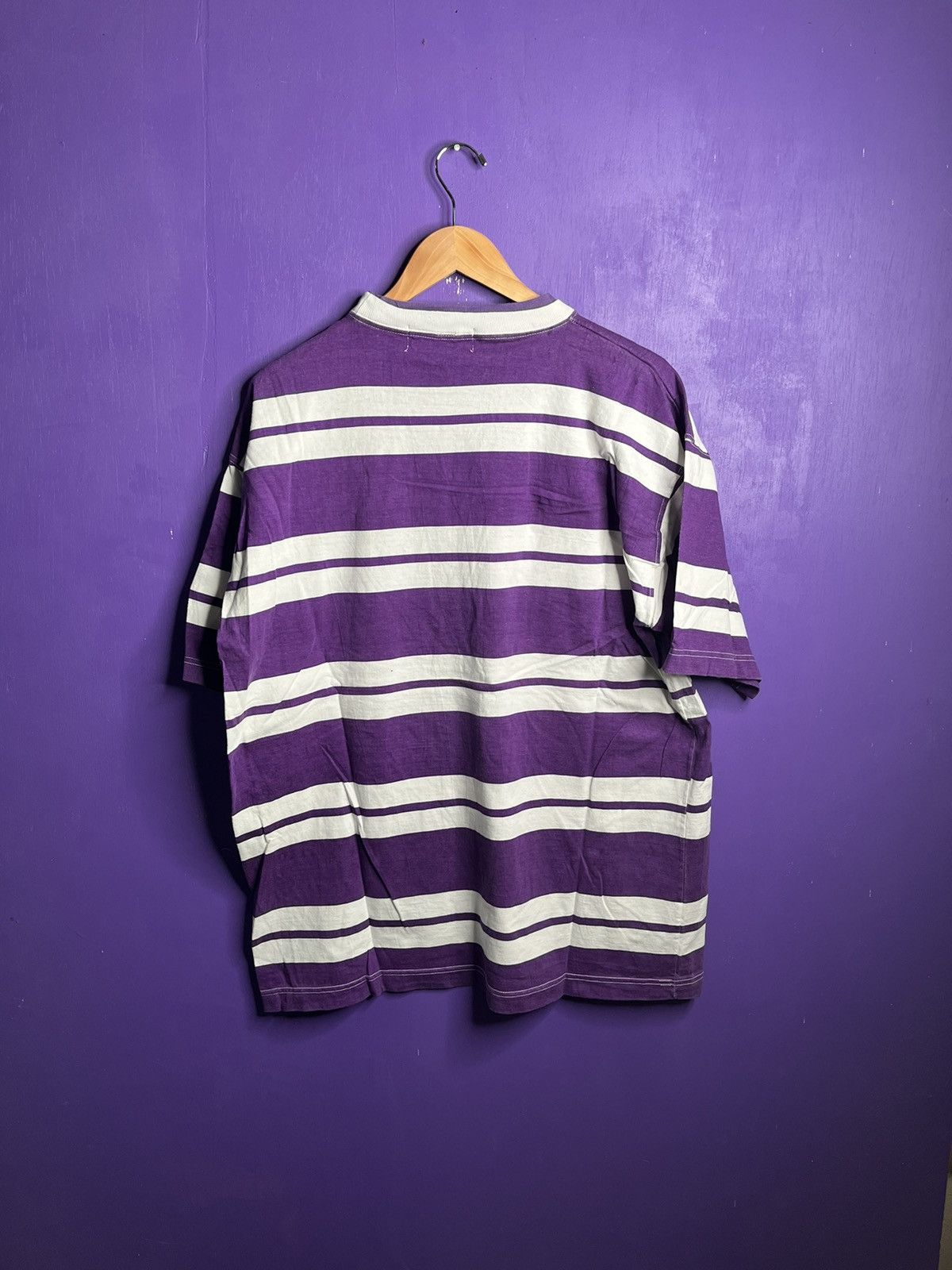 Polo Ralph Lauren × Vintage Vintage 90s Polo Ralph Lauren striped tee Size US XL / EU 56 / 4 - 2 Thumbnail