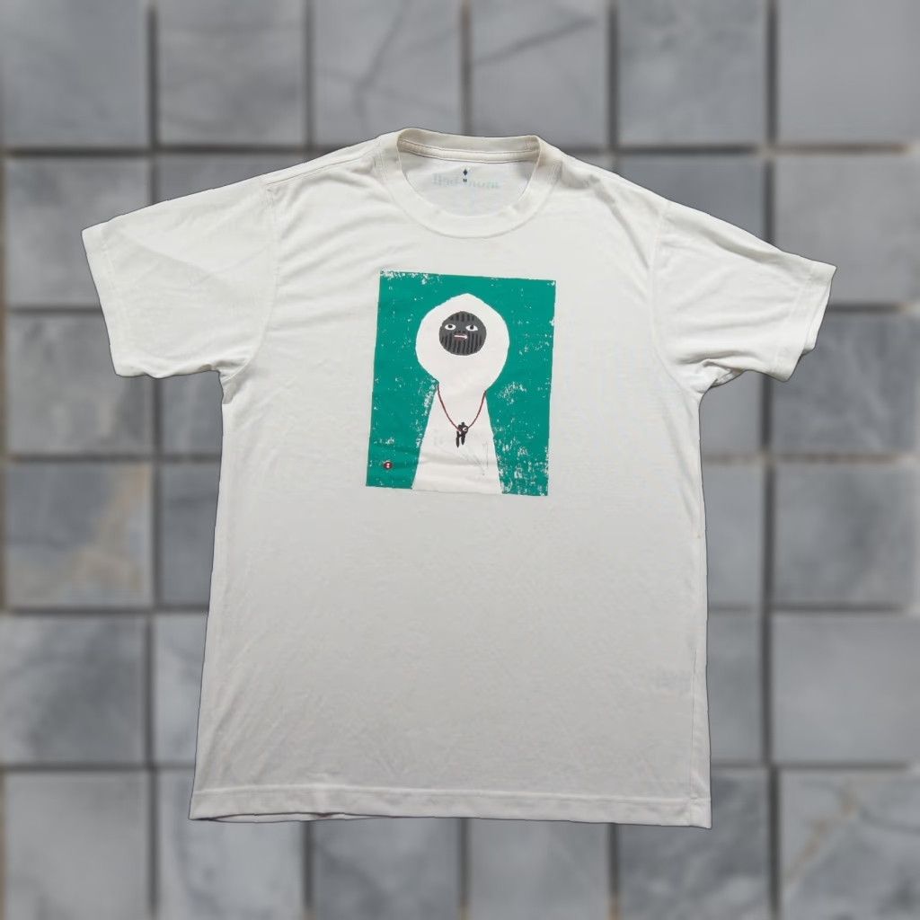 Montbell Mont Bell Shirt Mens M White Wickron Shiroi Yamaotoko Graphic Tee Art Adult Size US M / EU 48-50 / 2 - 1 Thumbnail