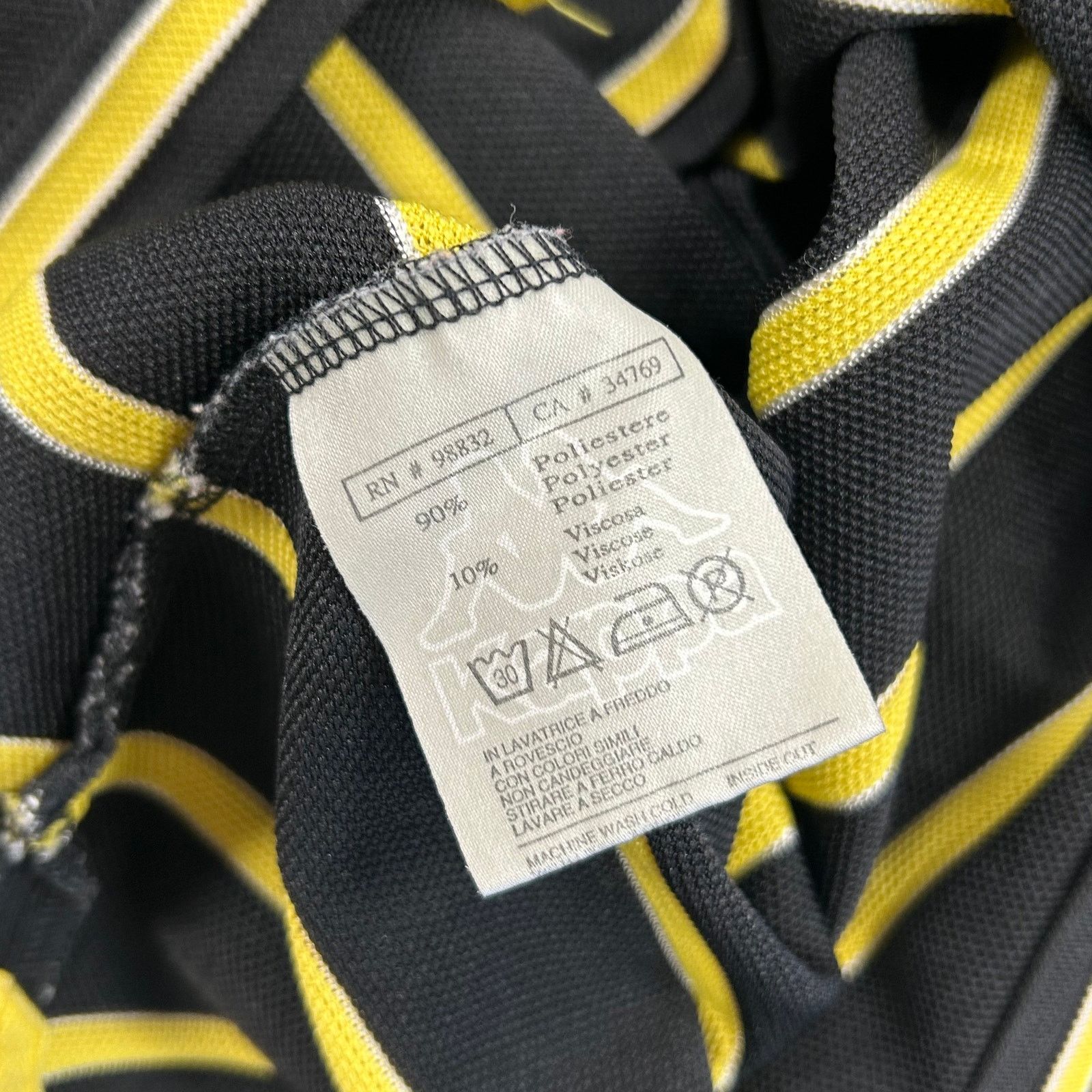 Kappa Vintage Kappa Striped Long Sleeve Shirt Yellow Black Large Size US L / EU 52-54 / 3 - 7 Thumbnail