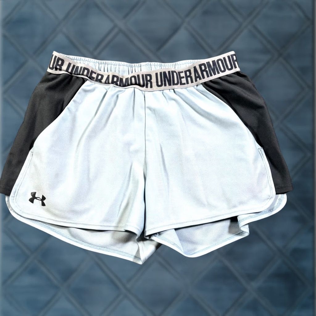 Under Armour Under Armour Athletic Shorts Women's M Blue Performance Workout Gym Sports Size 32" / US 10 / IT 46 - 1 Thumbnail