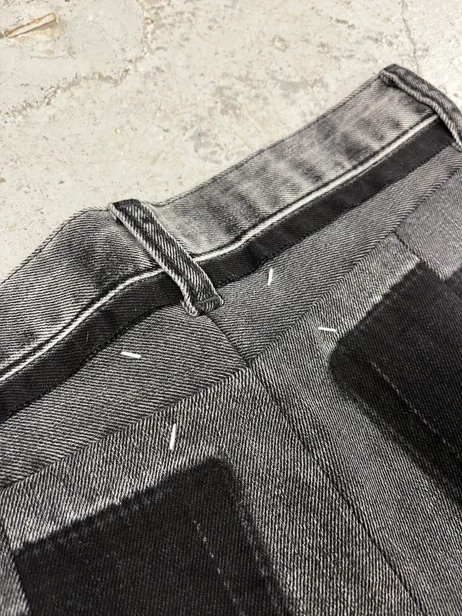 Maison Margiela × Vintage SS2021 Maison Margiela Black Destructured Denim Jeans Size US 30 / EU 46 - 11 Thumbnail