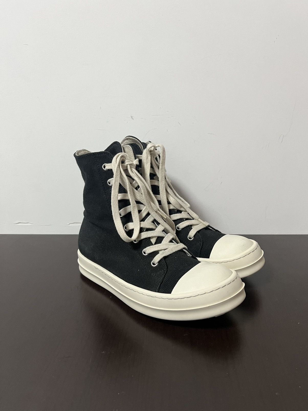 Rick owens drkshdw ramones high top sneakers sz36.5