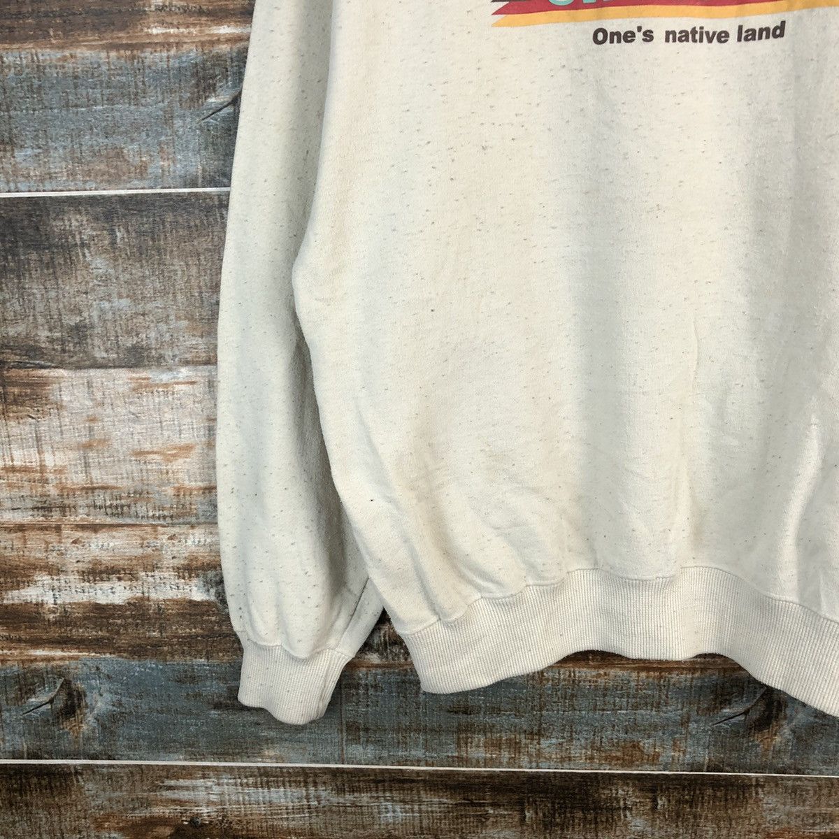 Japanese Brand × Vintage Swooplex vintage Brown Sweatshirt #A1276 Size US M / EU 48-50 / 2 - 7 Thumbnail
