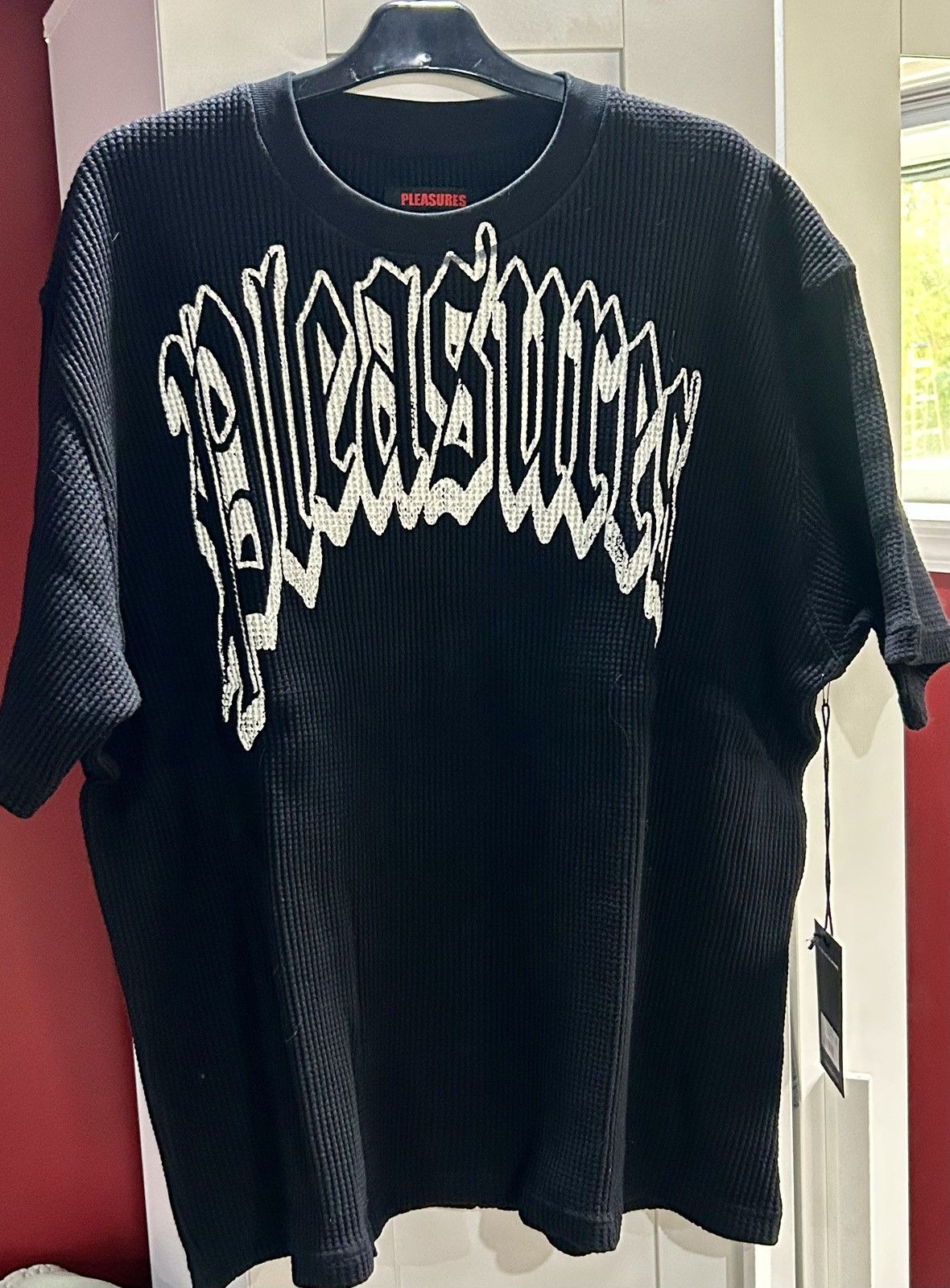 Pleasures PLEASURES Twitch Waffle Shirt - Black Size Large Size US L / EU 52-54 / 3 - 13 Thumbnail