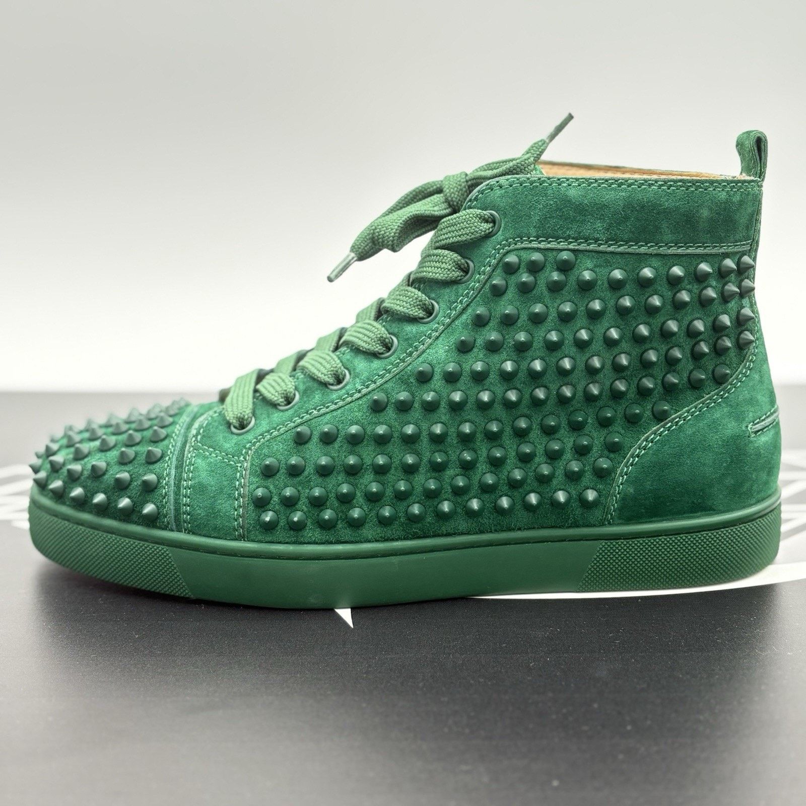 Christian Louboutin Spikes ' Green ' EXCELLENT CONDITION!