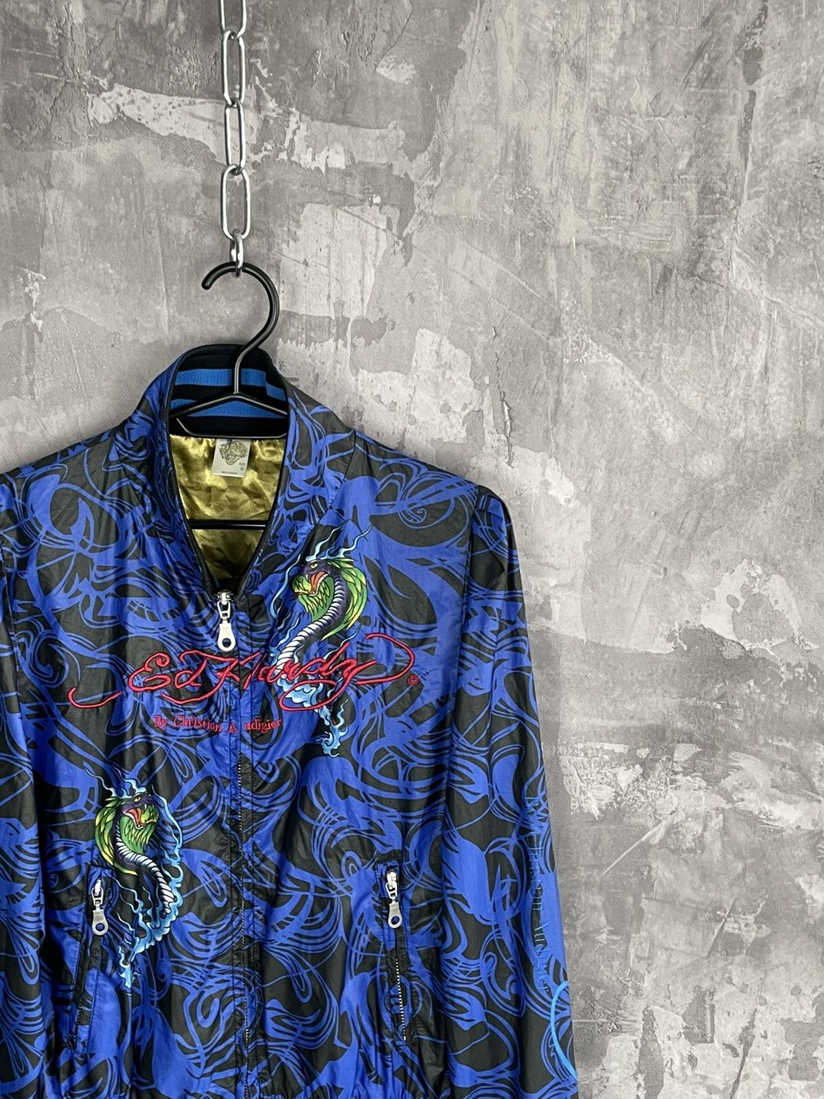 Ed Hardy Y2K Ed Hardy Overprint Grunge Vibe Glamour Track Jacket Size M / US 6-8 / IT 42-44 - 5 Thumbnail