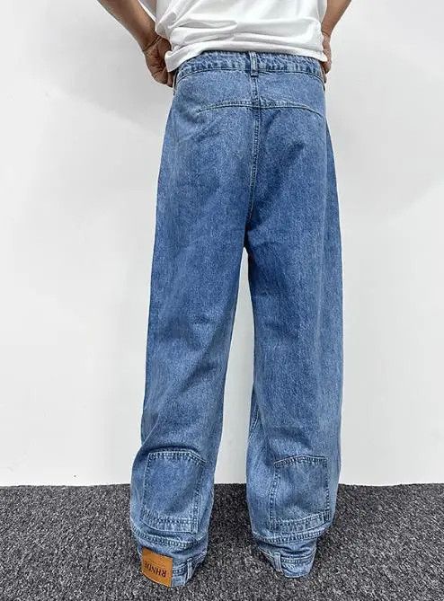 VIBE Washed Wide Leg Denim Jeans Size US 32 / EU 48 - 4 Thumbnail