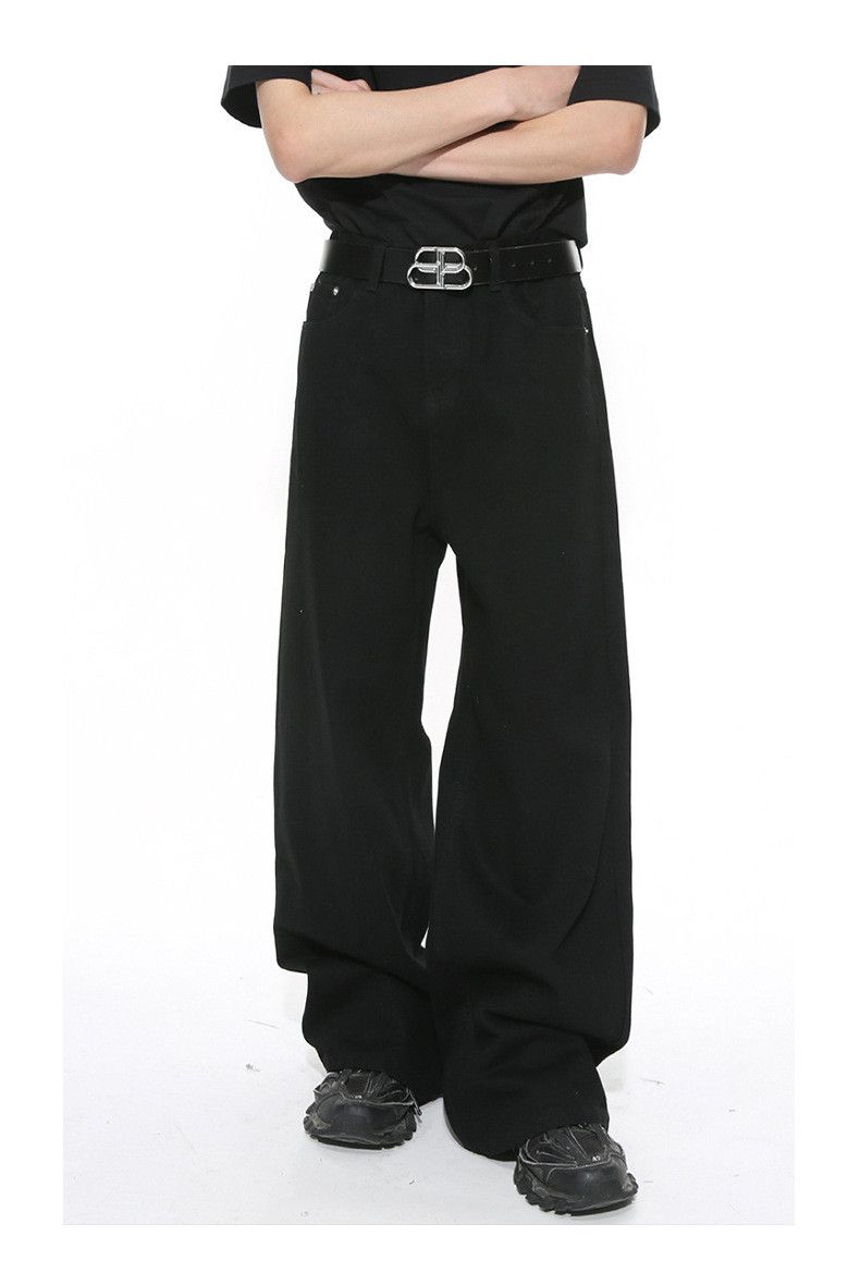 Japanese Brand × Jean Men's black vintage wash oversized jeans Size US 32 / EU 48 - 1 Thumbnail