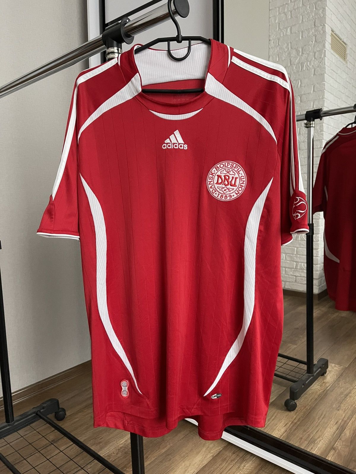 Adidas 2006/2008 Denmark Adidas Soccer Jersey Shirt Vintage Size US L / EU 52-54 / 3 - 1 Thumbnail