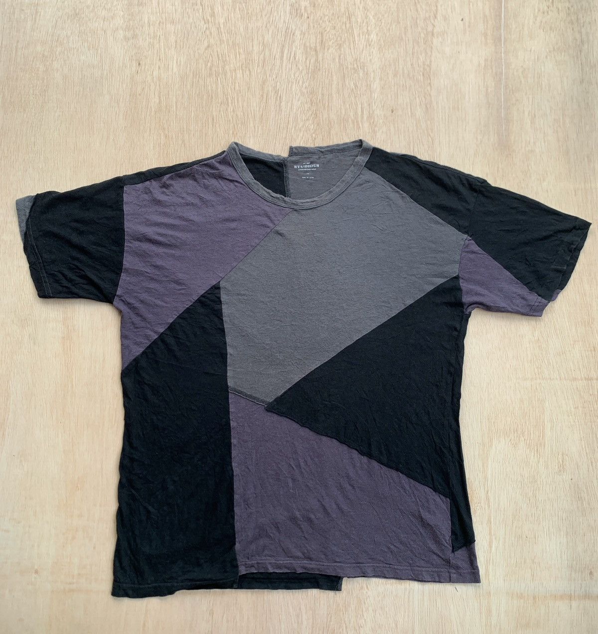 Japanese Brand × STUDIOUS Japanese Patchwork Studious Tshirt Size US M / EU 48-50 / 2 - 1 Thumbnail