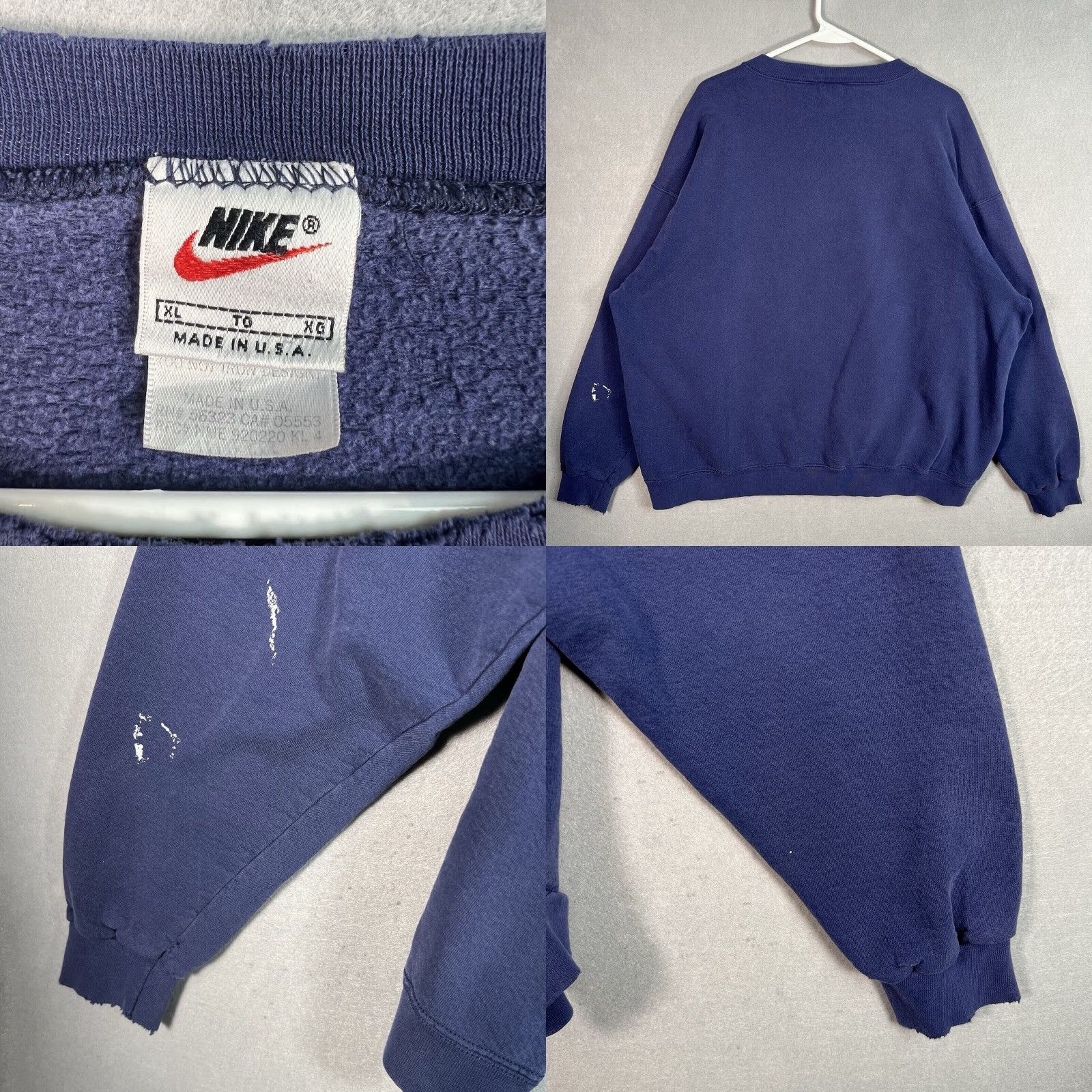Nike VINTAGE Nike Town Orange County Sweatshirt 90s Adult XL Blue Cotton Blend Mens Size US XL / EU 56 / 4 - 8 Thumbnail