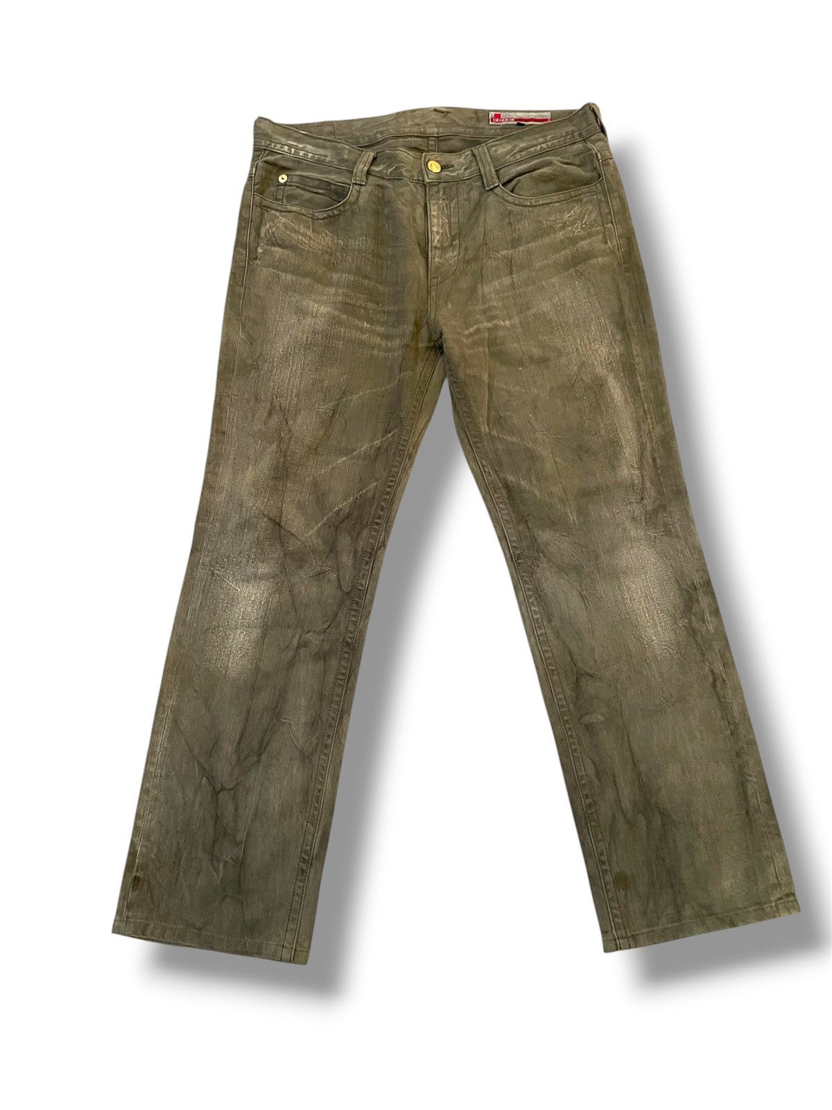 Japanese Brand RARE Genoese Tante Cose Boune A Tutti Faded Jeans Size US 34 / EU 50 - 1 Thumbnail