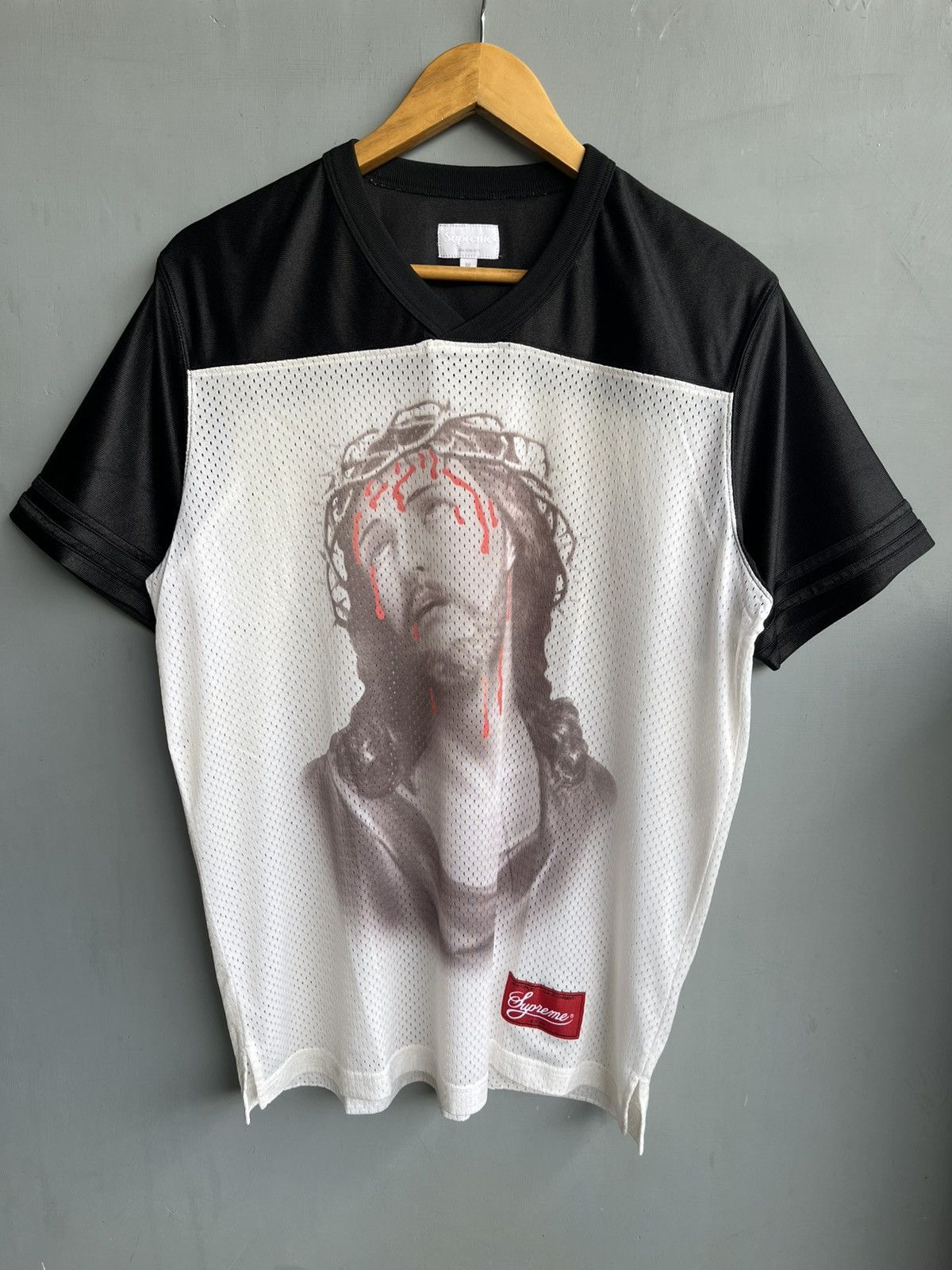 Supreme Supreme Jesus Football Jersey Top Black SS13 Size US M / EU 48-50 / 2 - 1 Thumbnail