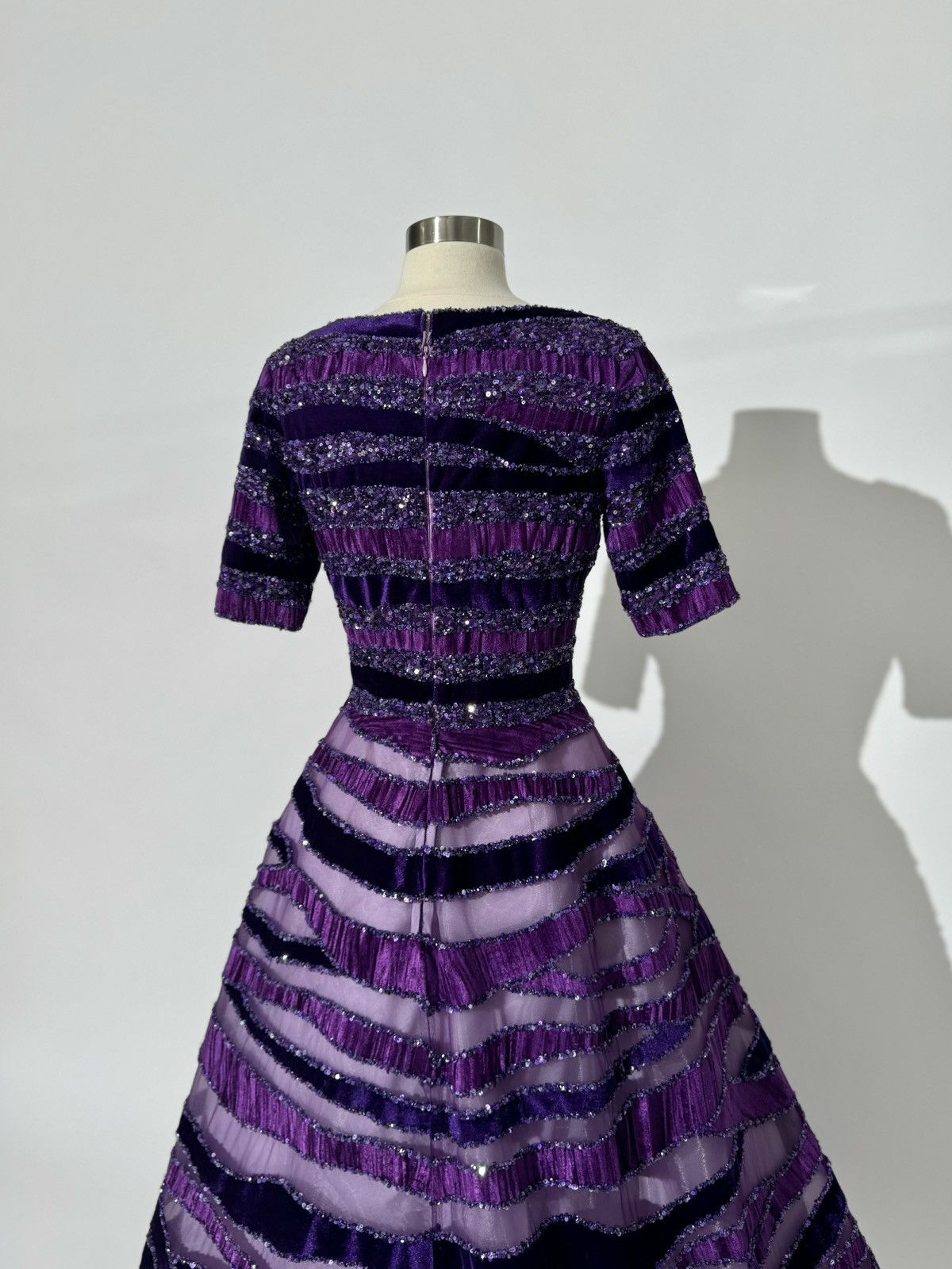 Other Preloved US 6 Haute Couture Antonios Velvet Evening Gown Size M / US 6-8 / IT 42-44 - 7 Thumbnail