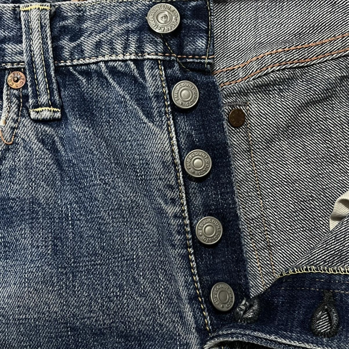 Full Count & Co. Vintage Full count selvedge distressed pants Size US 32 / EU 48 - 8 Thumbnail