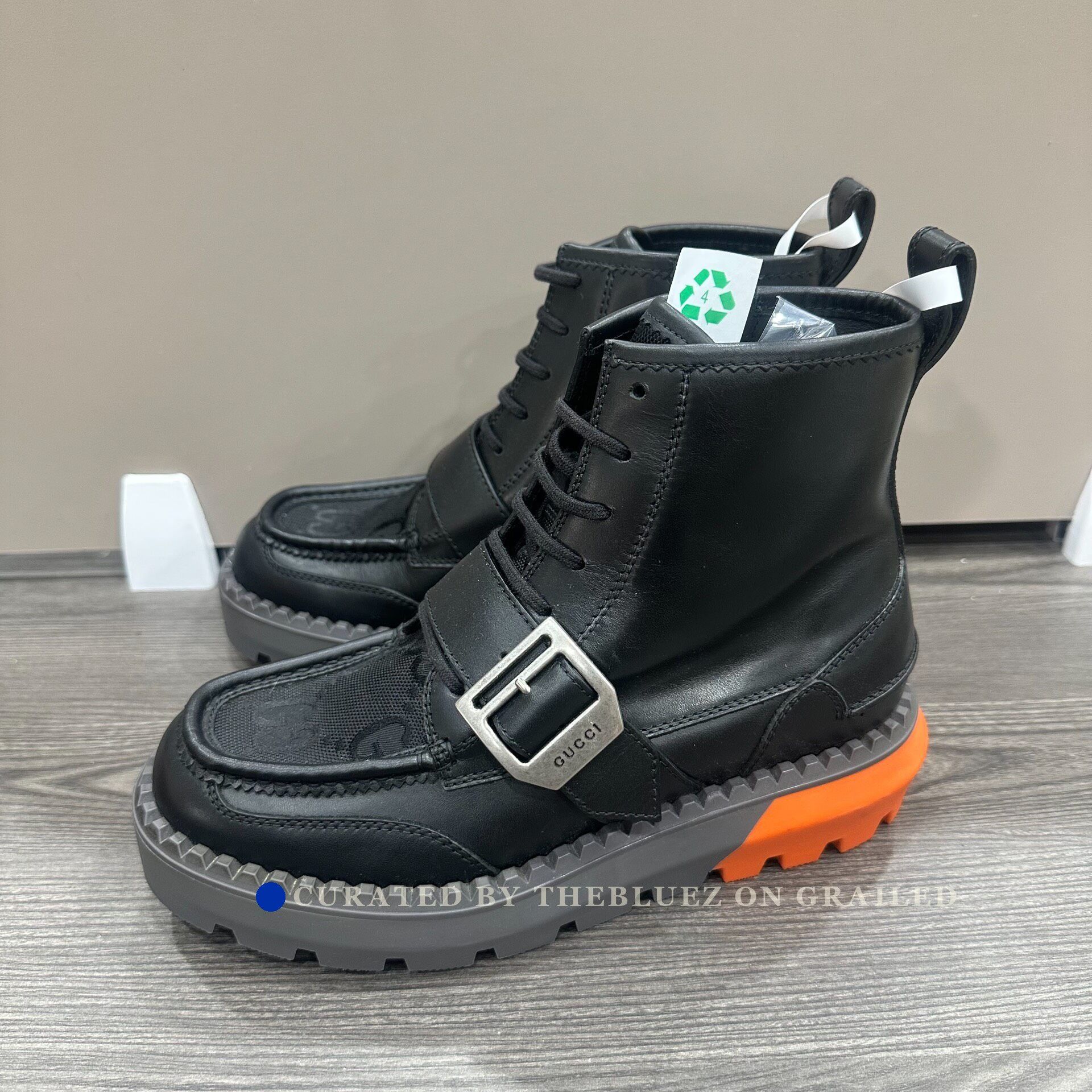 Gucci Tom ford Gucci Men Black Boots Leather Shoes Size 41EUR